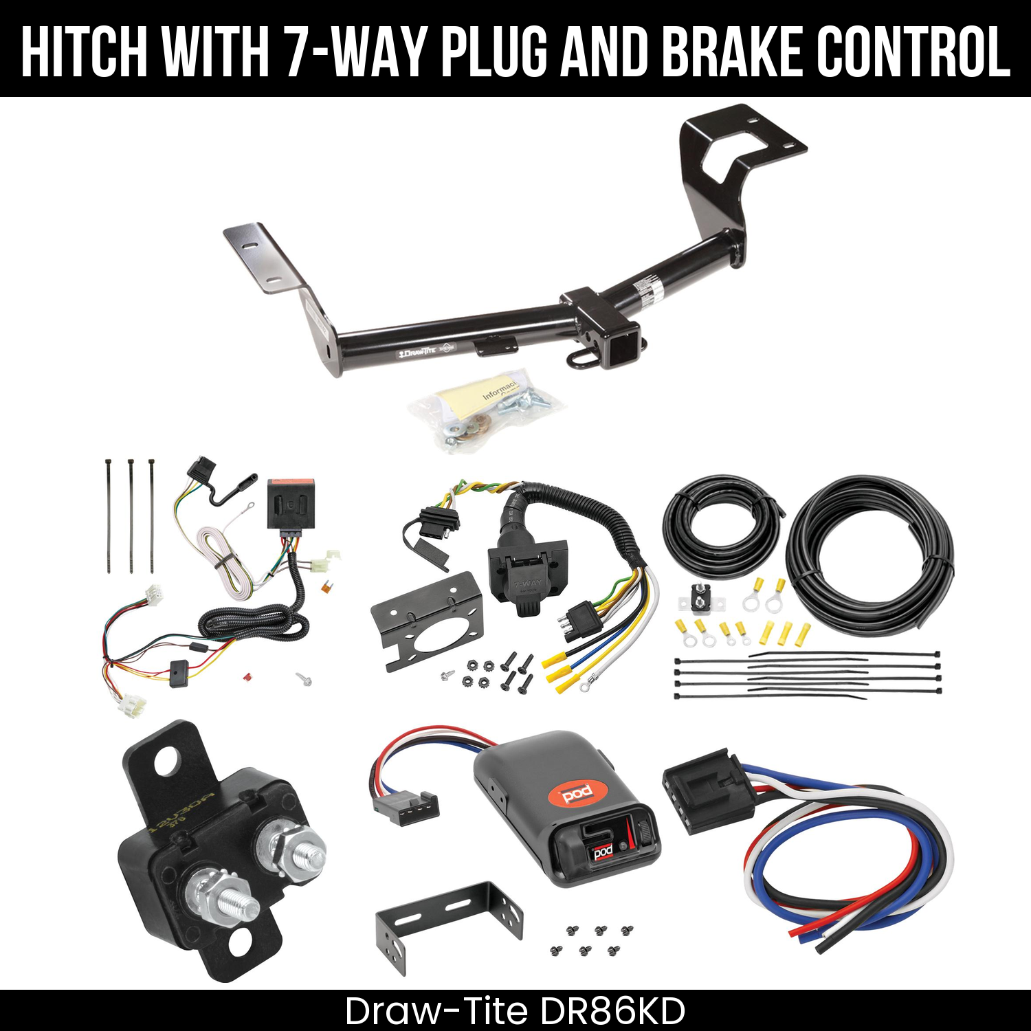 Trailer Hitch , 7-Way , Pro Series POD Brake Control
