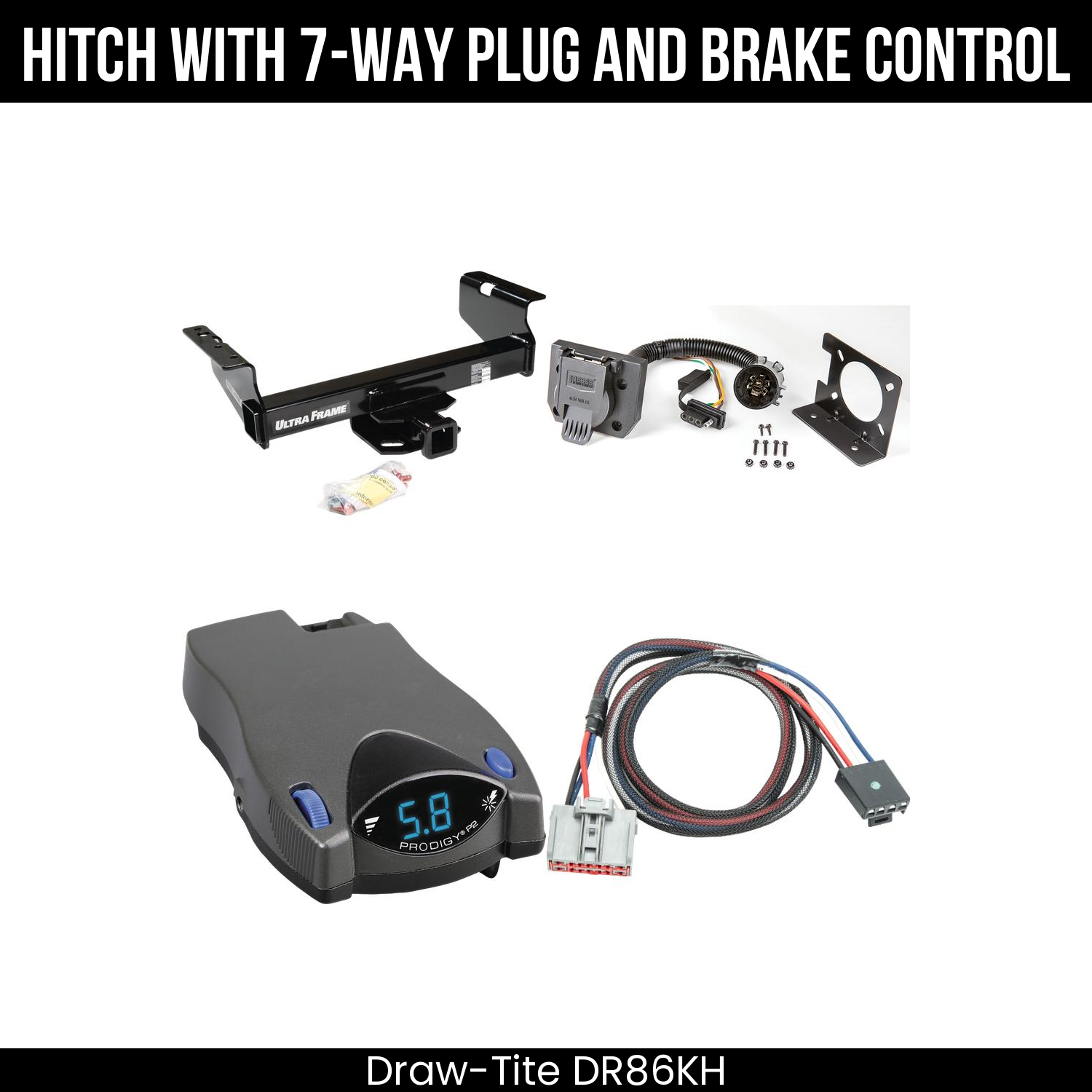 Trailer Hitch , 7-Way , Tekonsha Prodigy P2 Brake Control