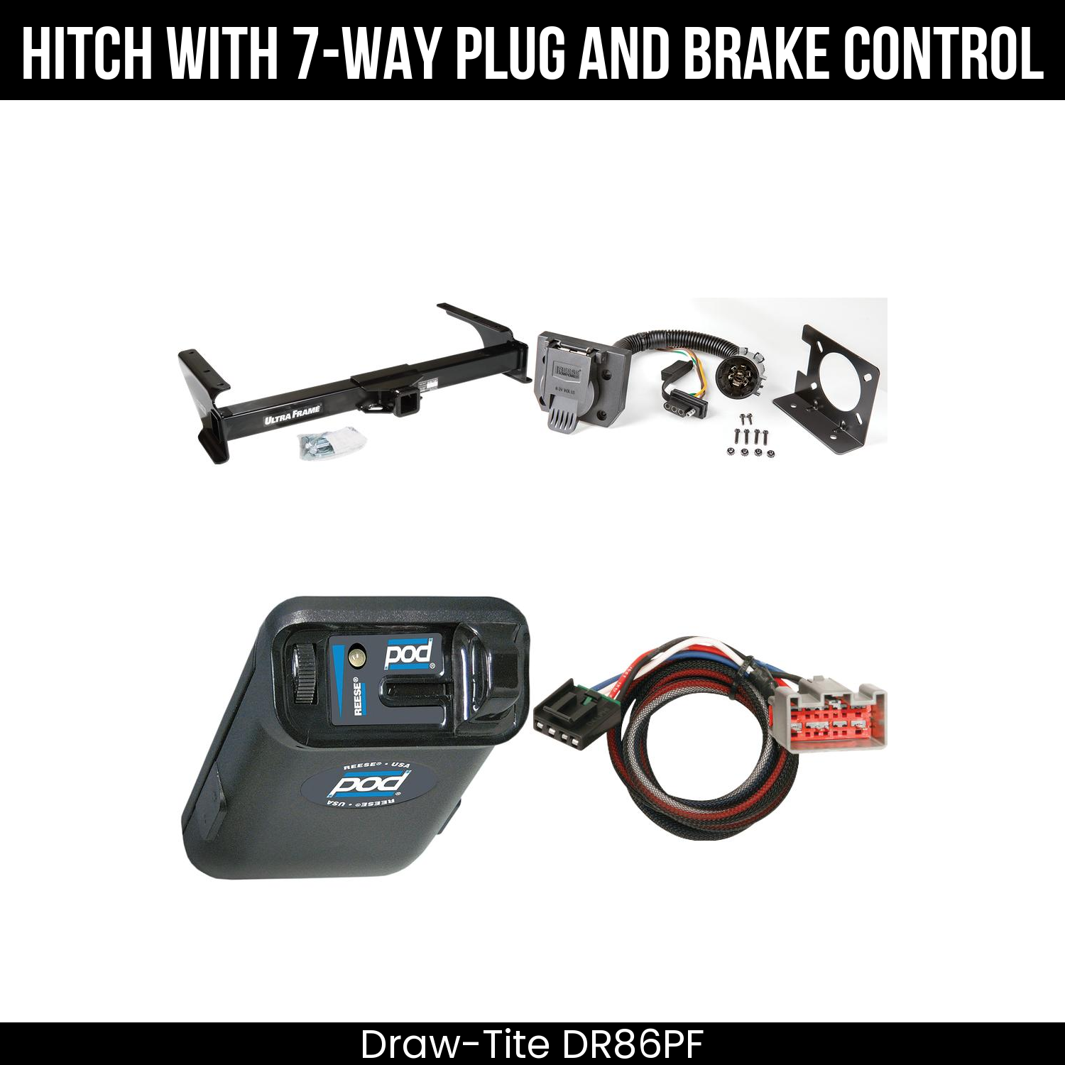 Trailer Hitch , 7-Way , Reese POD Brake Control