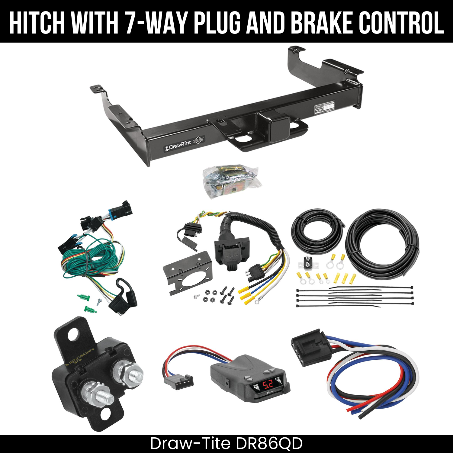 Trailer Hitch , 7-Way , Tekonsha Brakeman IV Brake Control