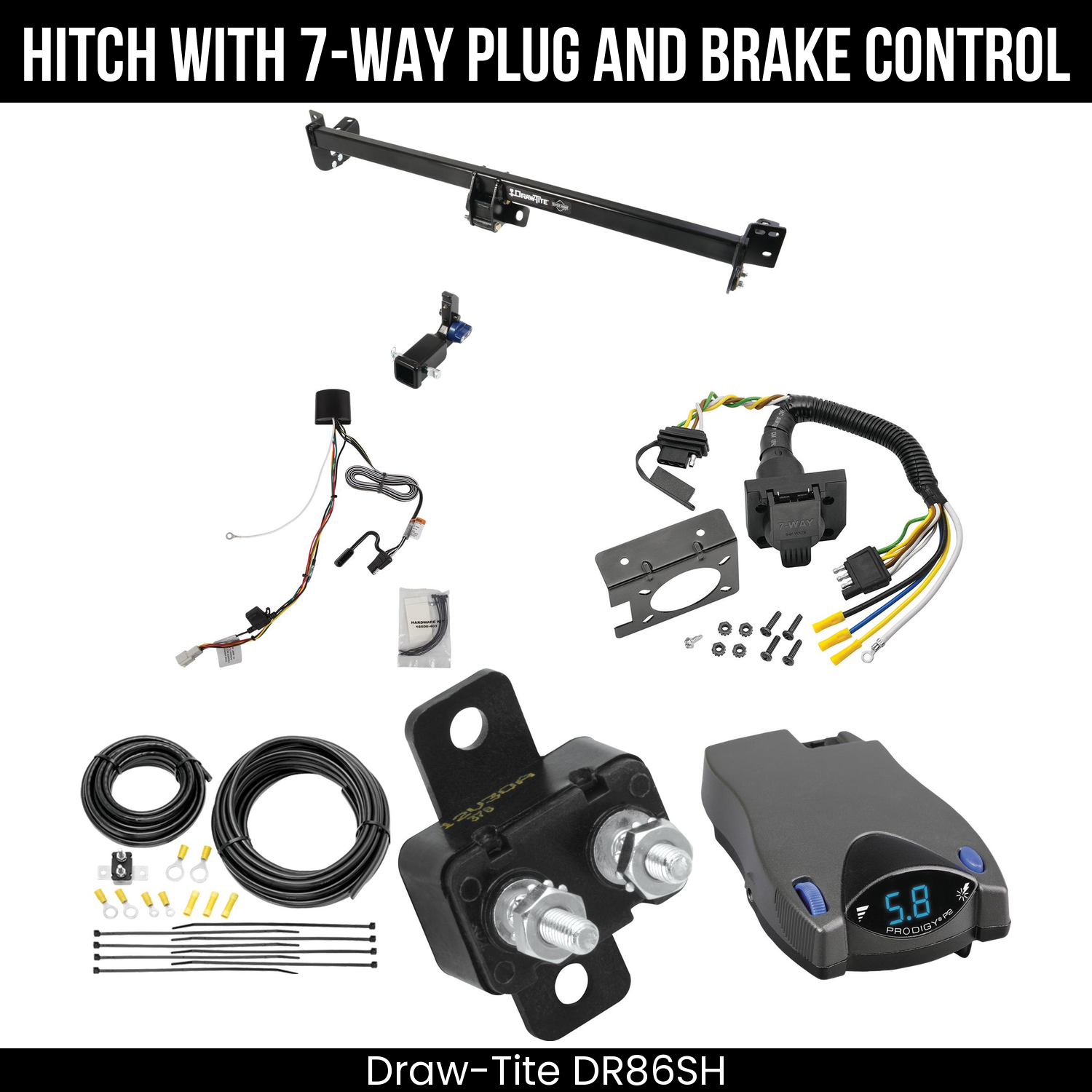 Trailer Hitch , 7-Way , Tekonsha Prodigy P2 Brake Control