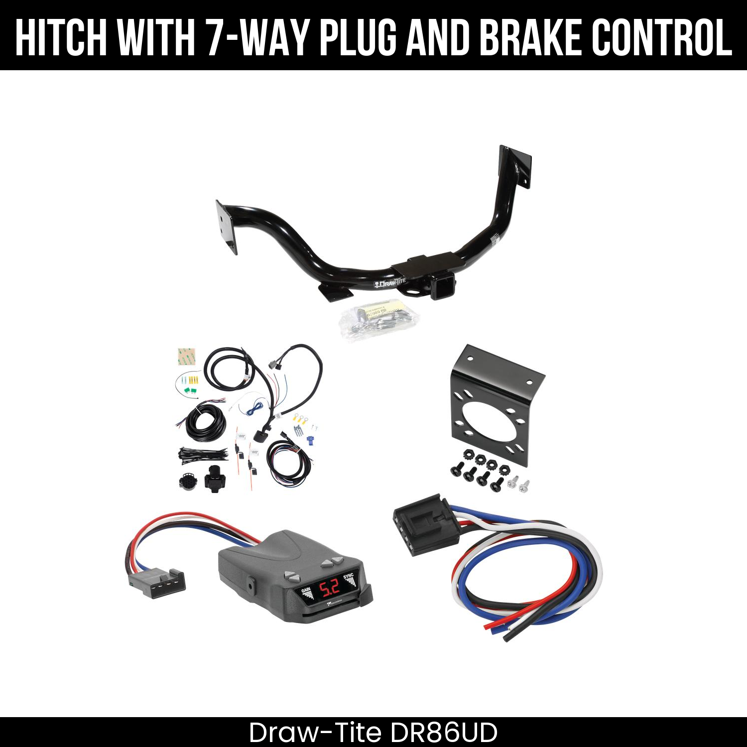 Trailer Hitch , 7-Way , Tekonsha Brakeman IV Brake Control
