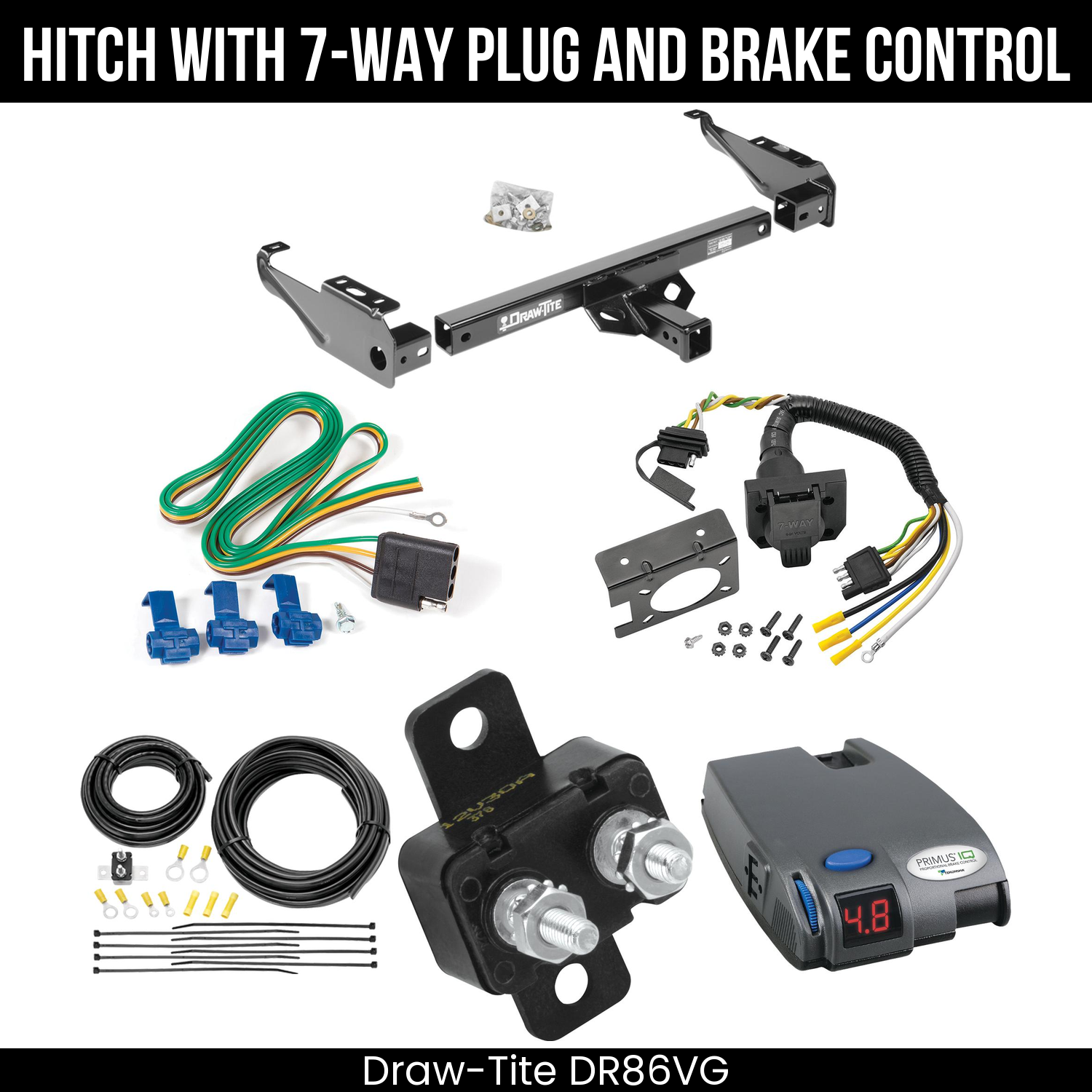 Trailer Hitch , 7-Way , Tekonsha Primus IQ Brake Control