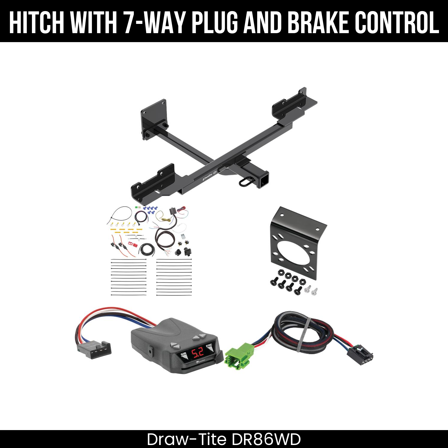 Trailer Hitch , 7-Way , Tekonsha Brakeman IV Brake Control