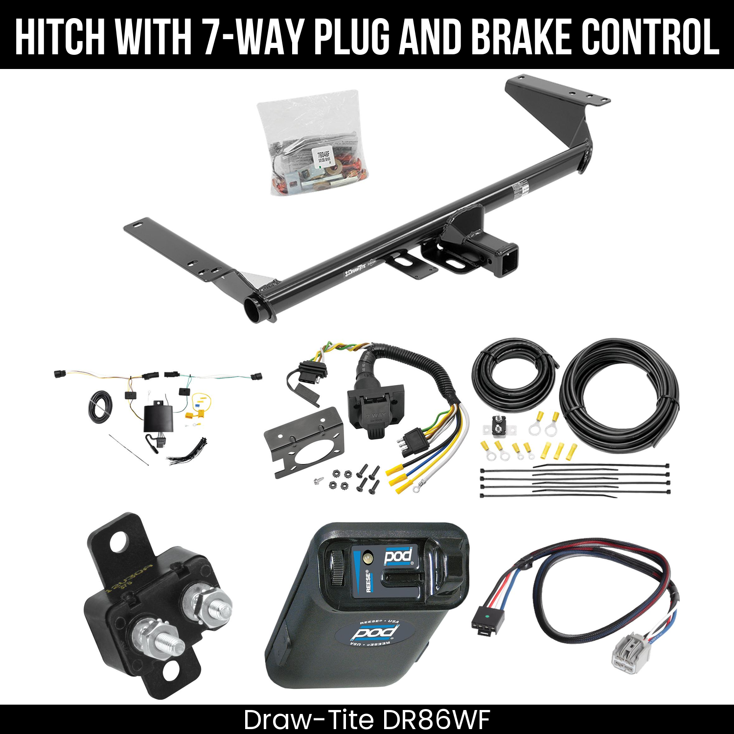 Trailer Hitch , 7-Way , Reese POD Brake Control