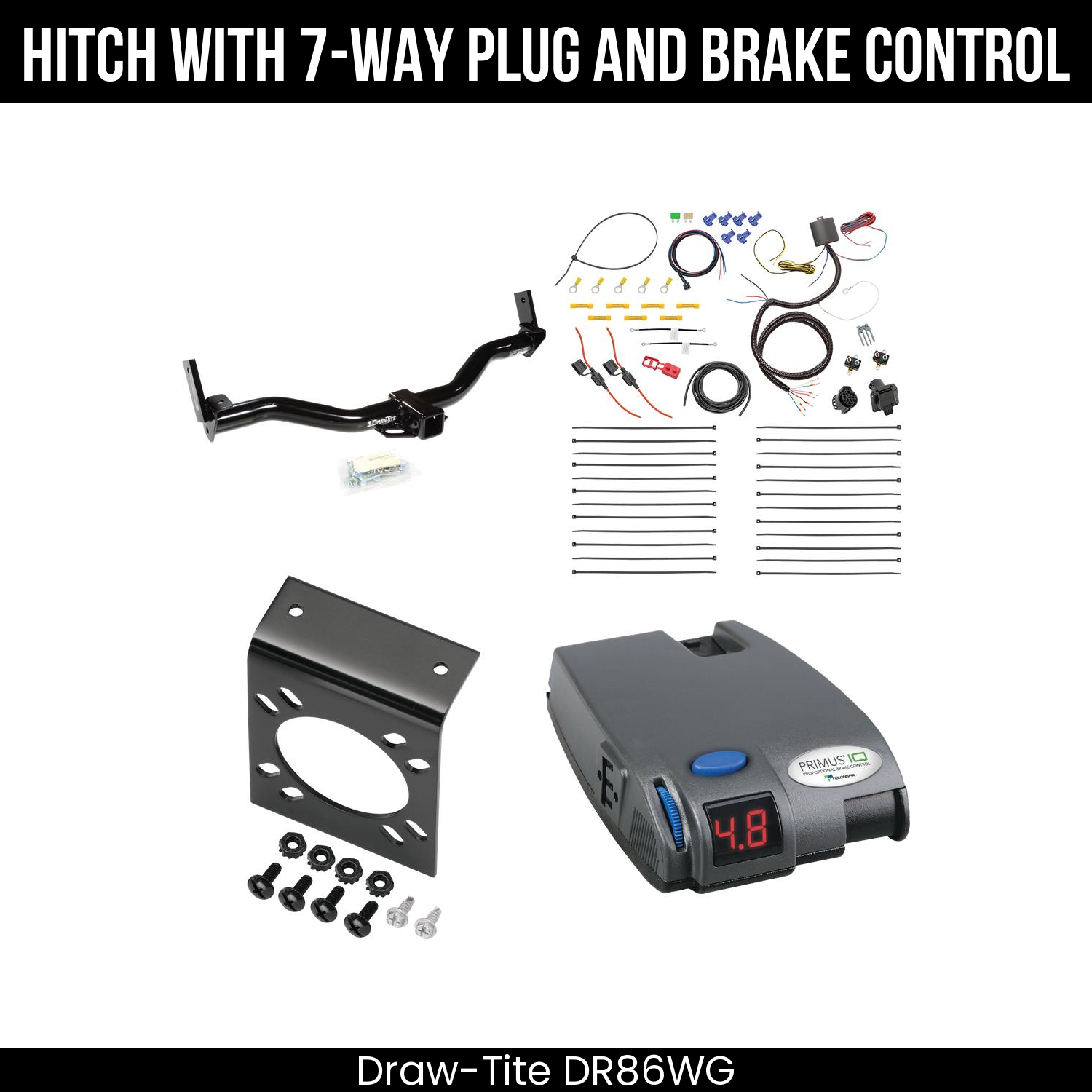 Trailer Hitch , 7-Way , Tekonsha Primus IQ Brake Control