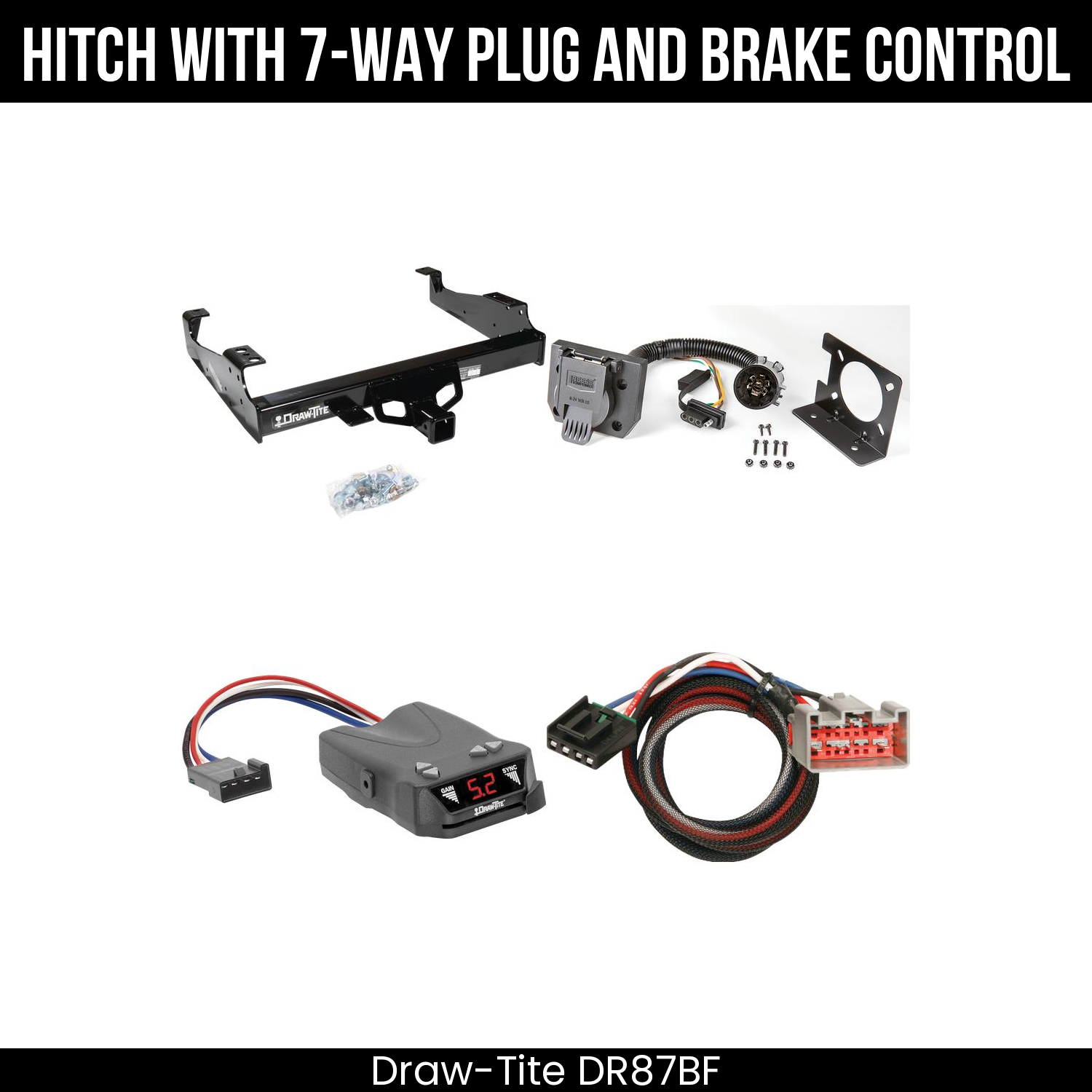 Trailer Hitch , 7-Way , Draw-Tite Activator IV Brake Control
