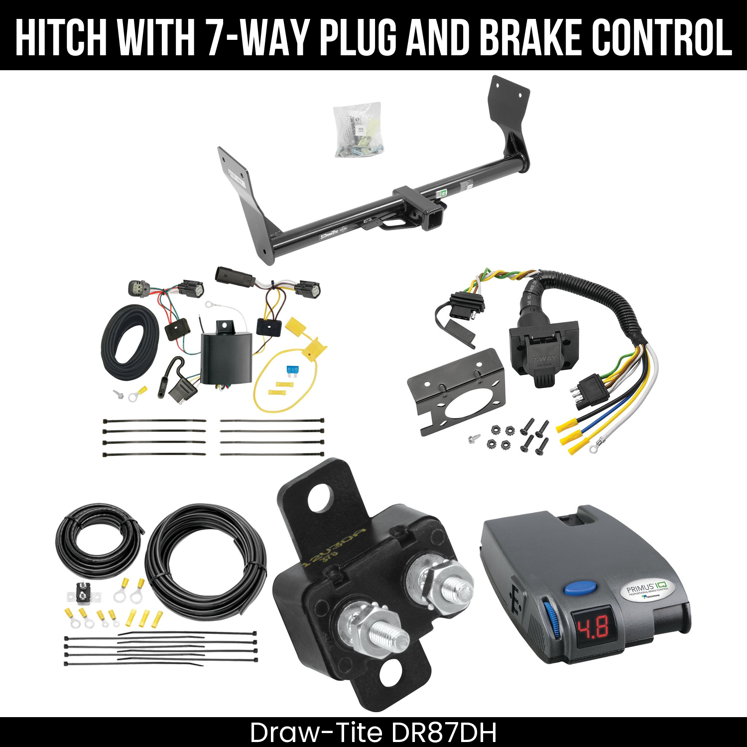 Trailer Hitch , 7-Way , Tekonsha Primus IQ Brake Control