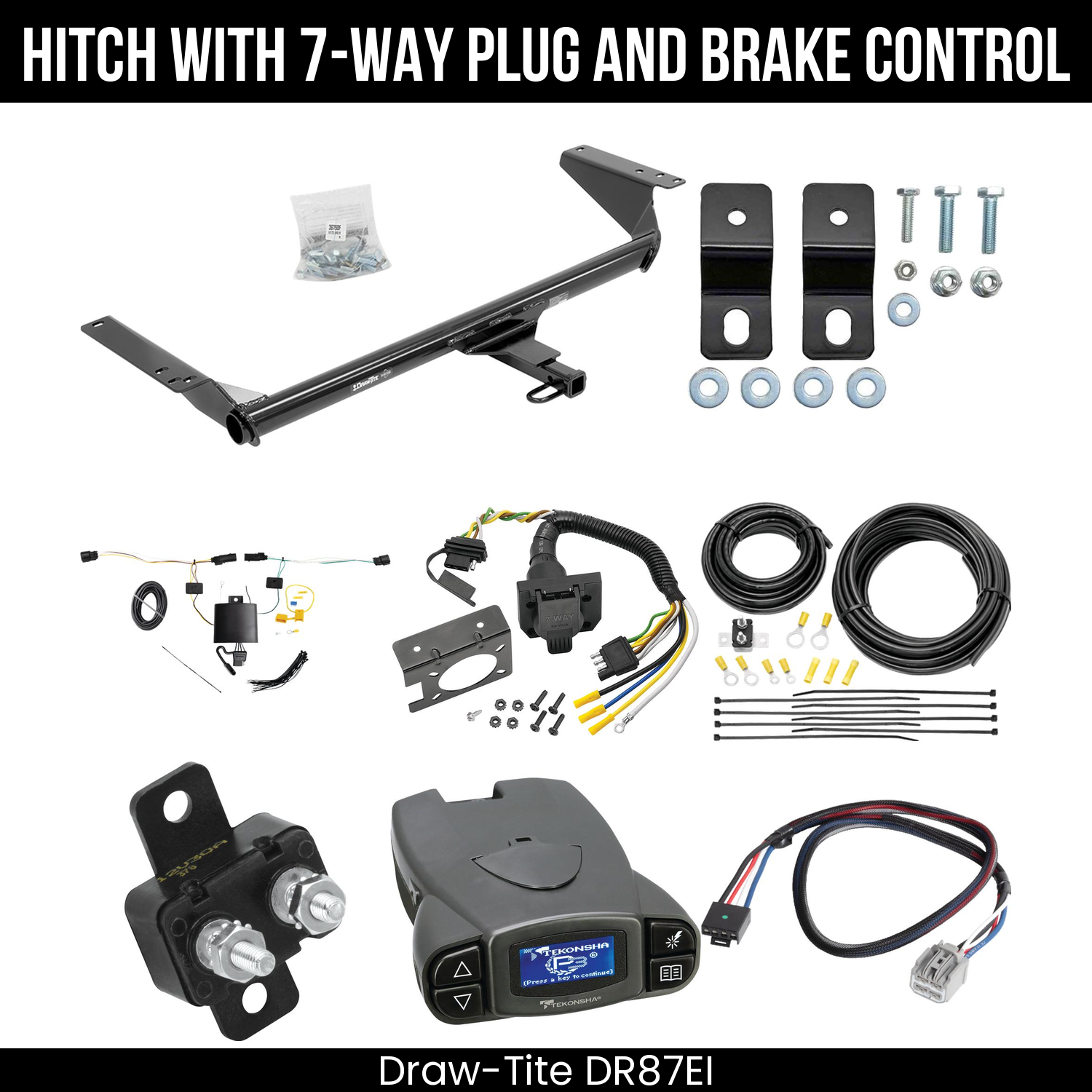 Draw Tite DR87EI Hitch With 7 Way Plug And Brake Control Bundle Featureimg