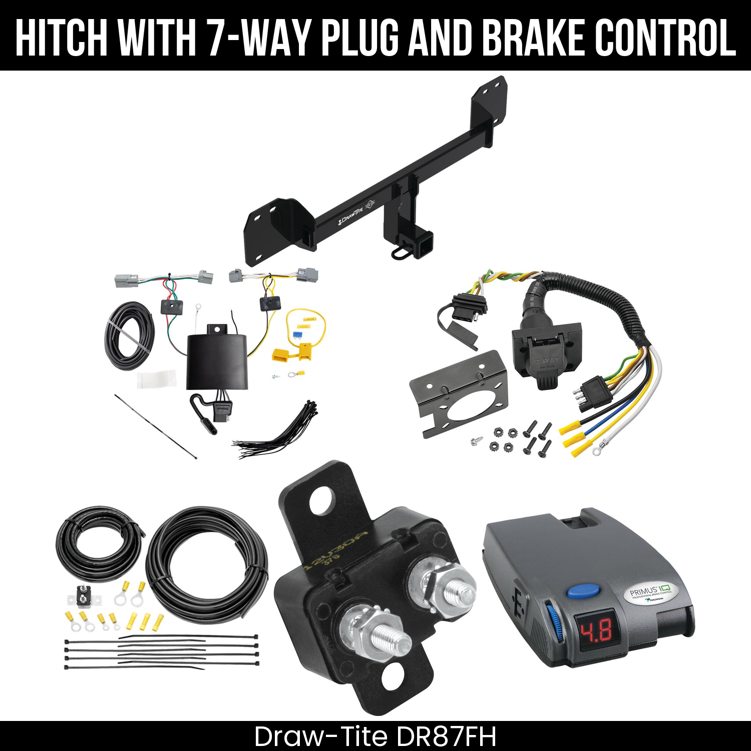 Trailer Hitch , 7-Way , Tekonsha Primus IQ Brake Control