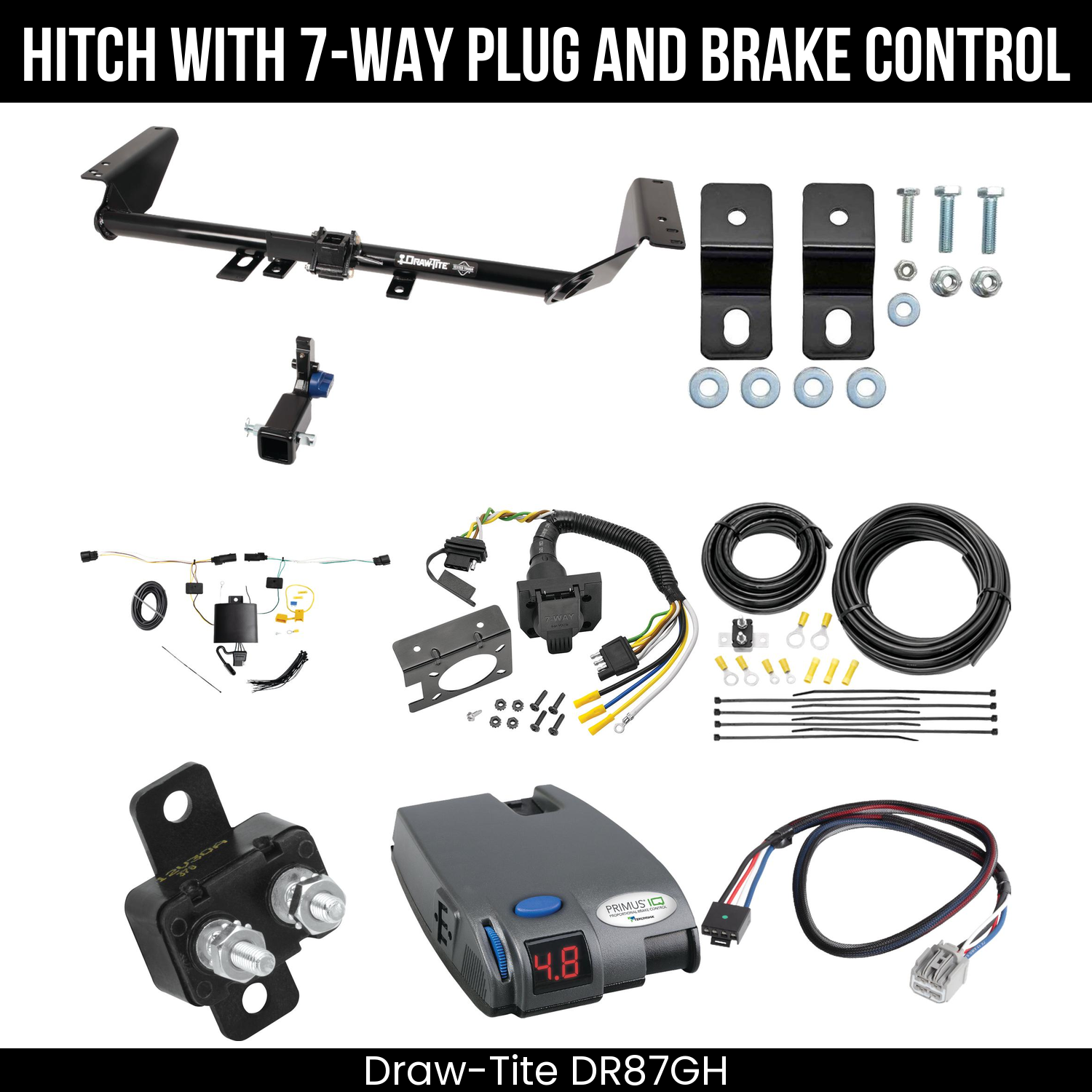 Trailer Hitch , 7-Way , Tekonsha Primus IQ Brake Control