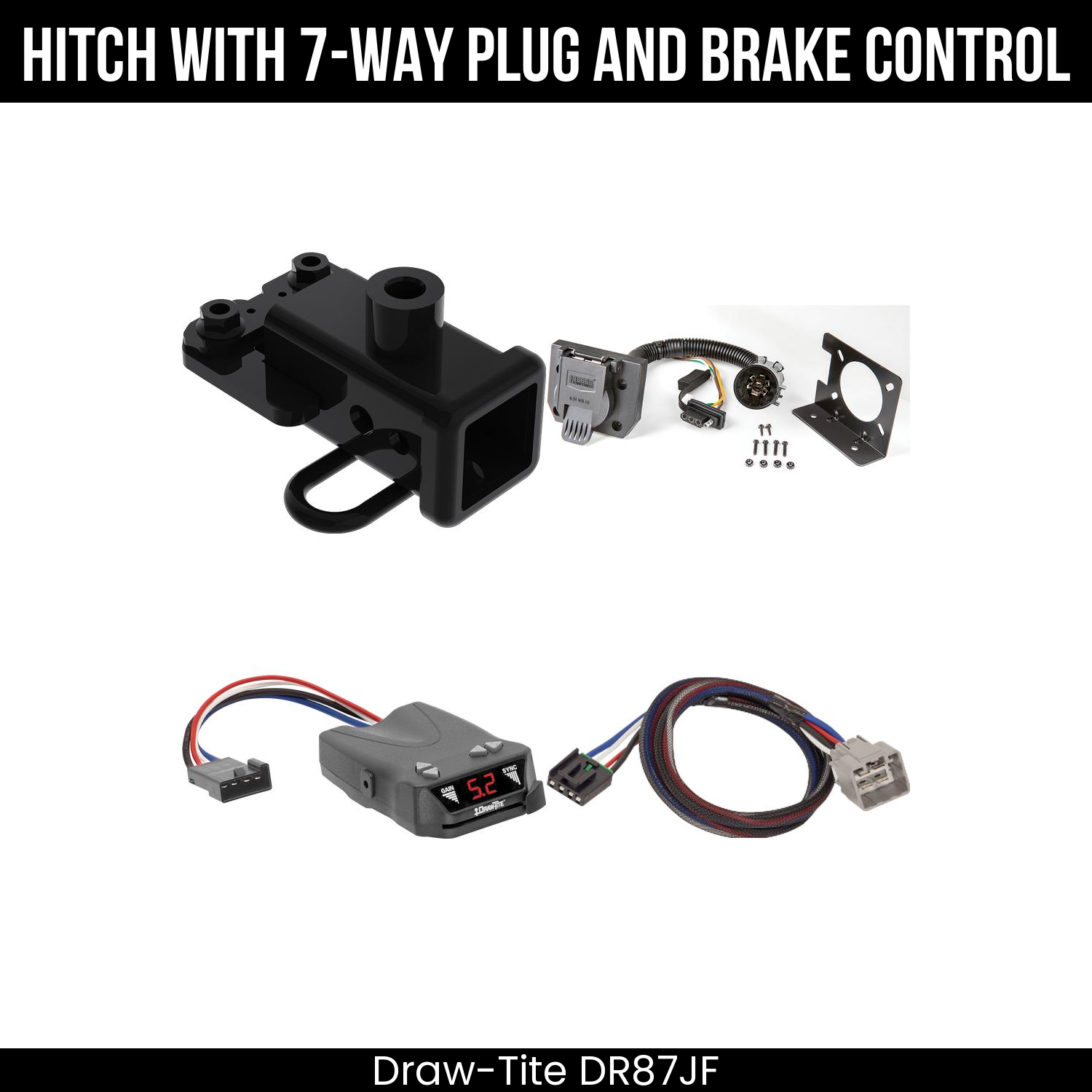 Trailer Hitch , 7-Way , Draw-Tite Activator IV Brake Control