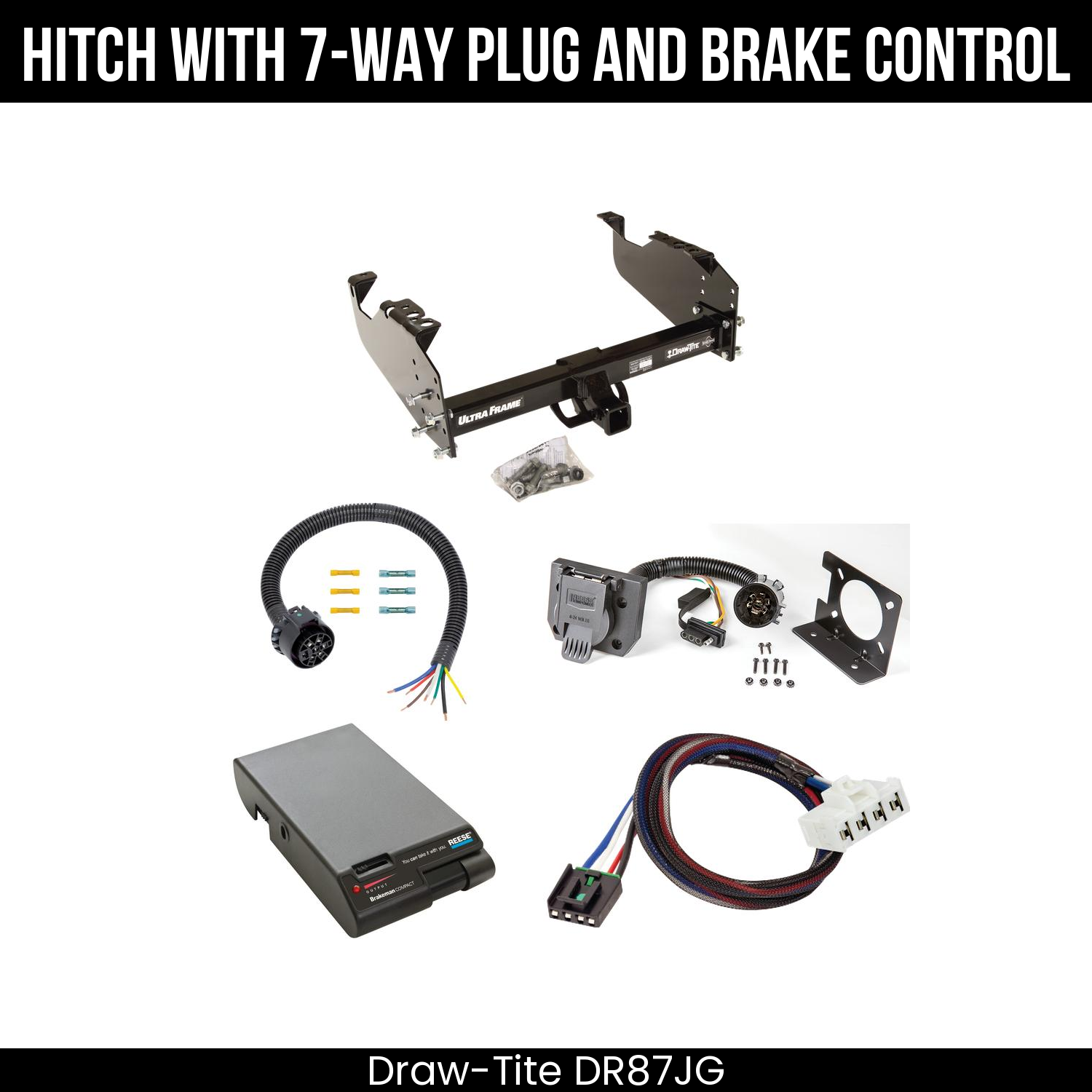 Trailer Hitch , 7-Way , Reese Brakeman Brake Control