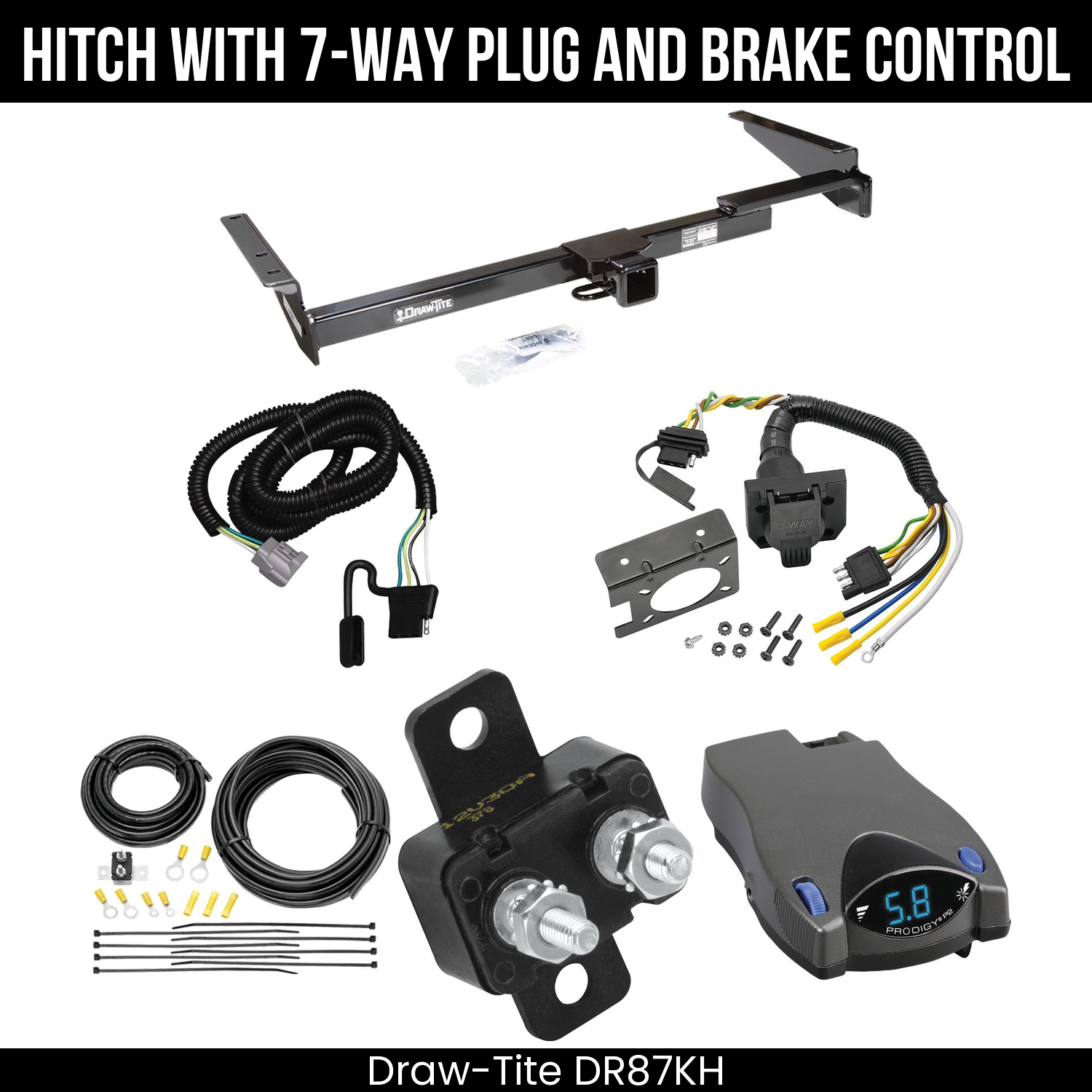 Trailer Hitch , 7-Way , Tekonsha Prodigy P2 Brake Control