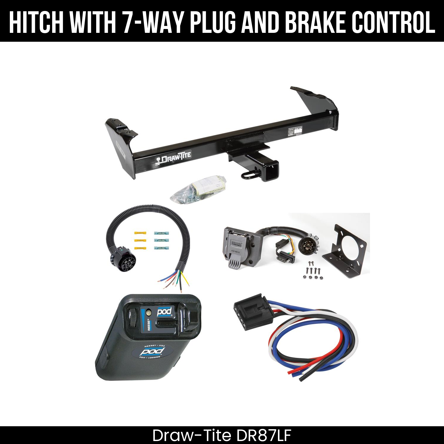 Trailer Hitch , 7-Way , Reese POD Brake Control