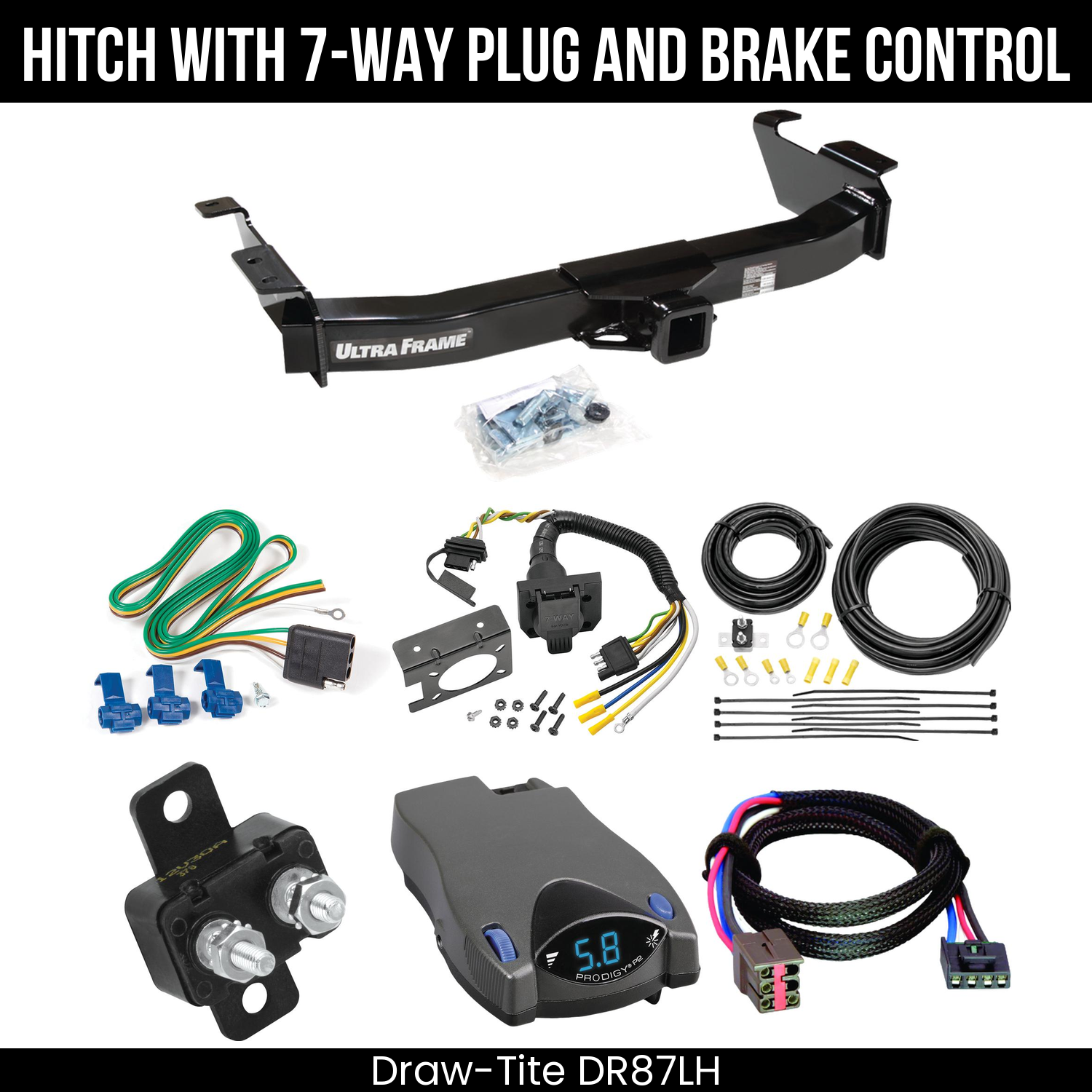 Trailer Hitch , 7-Way , Tekonsha Prodigy P2 Brake Control