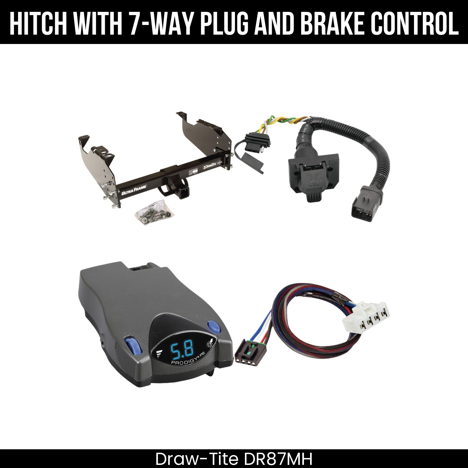 Trailer Hitch , 7-Way , Tekonsha Prodigy P2 Brake Control