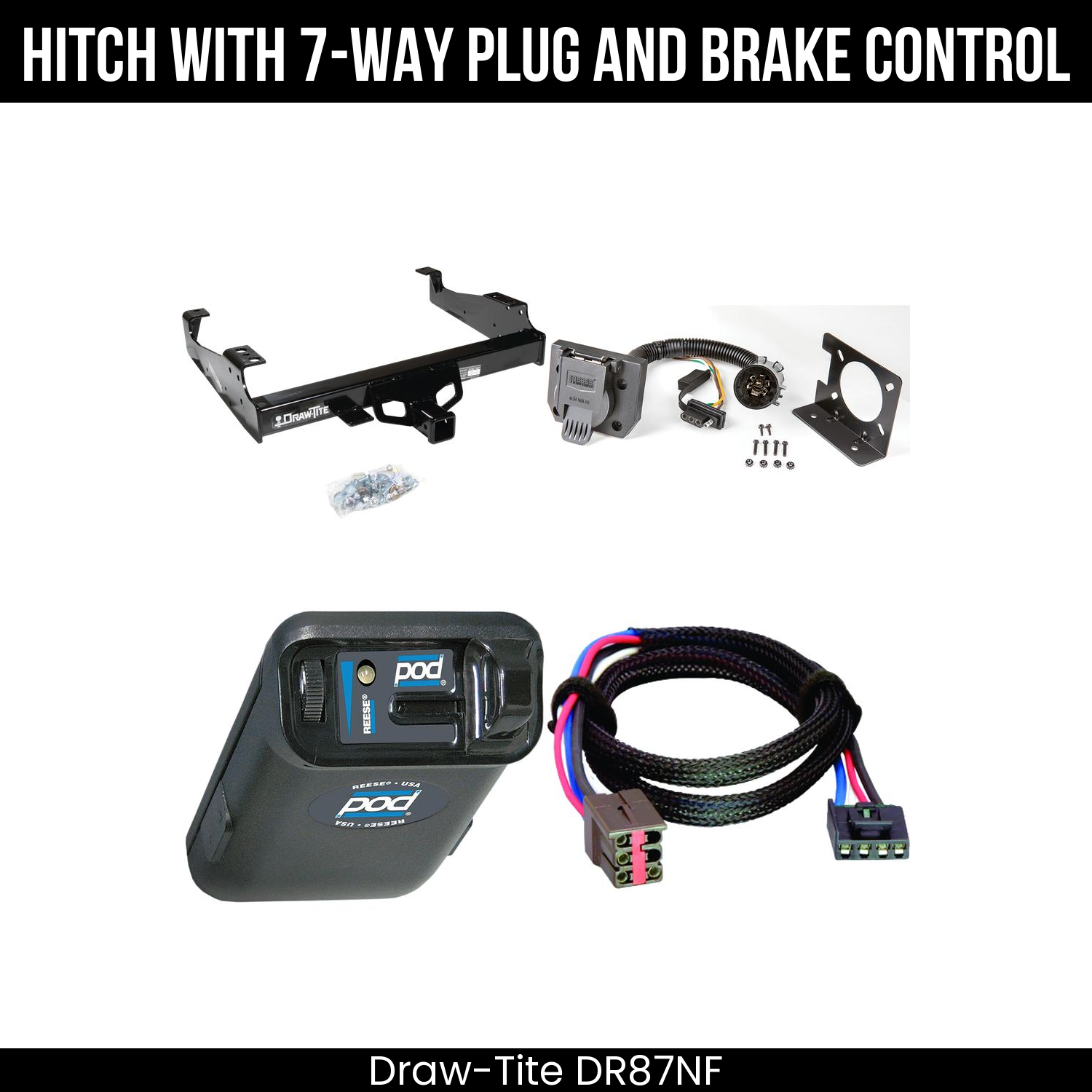 Trailer Hitch , 7-Way , Reese POD Brake Control