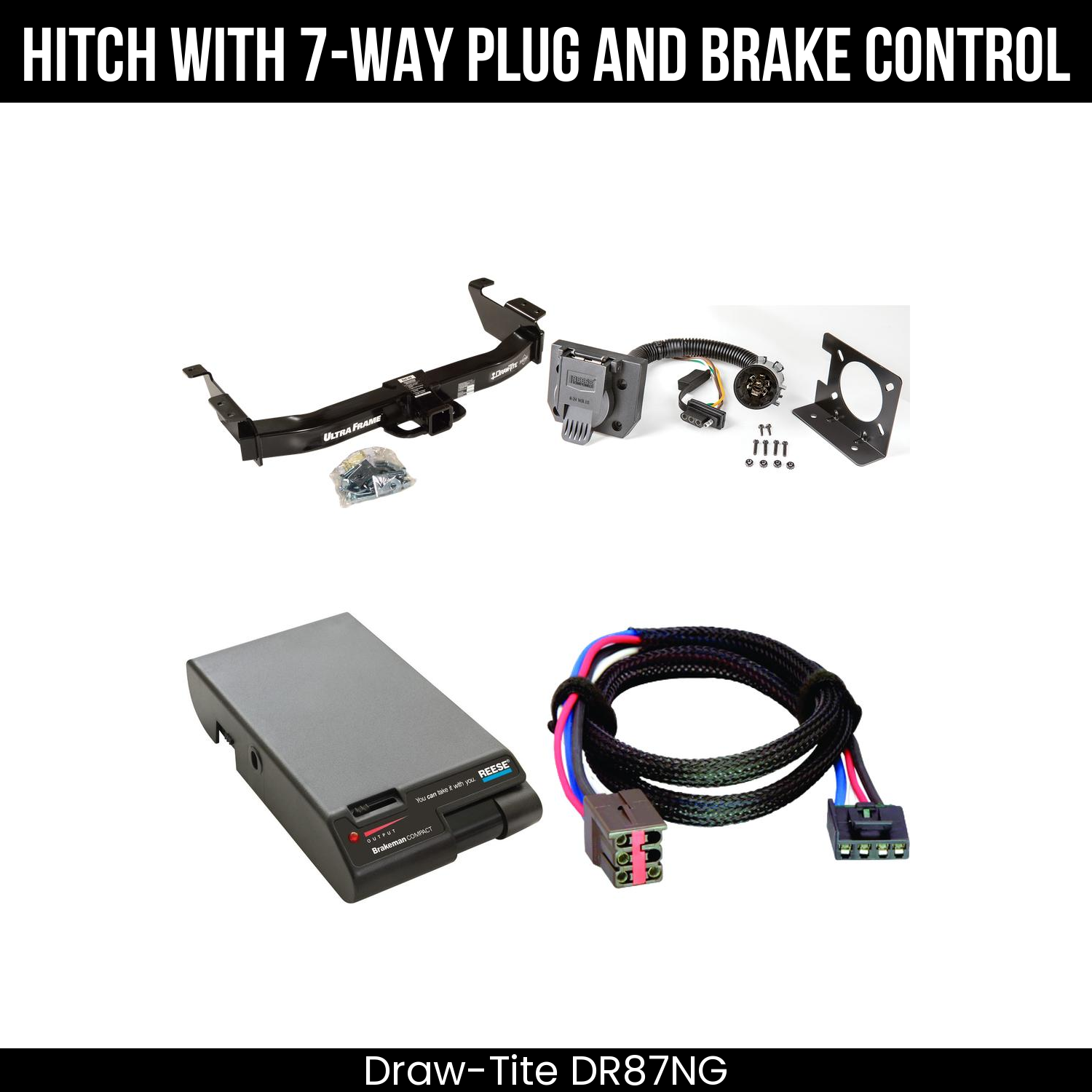 Trailer Hitch , 7-Way , Reese Brakeman Brake Control