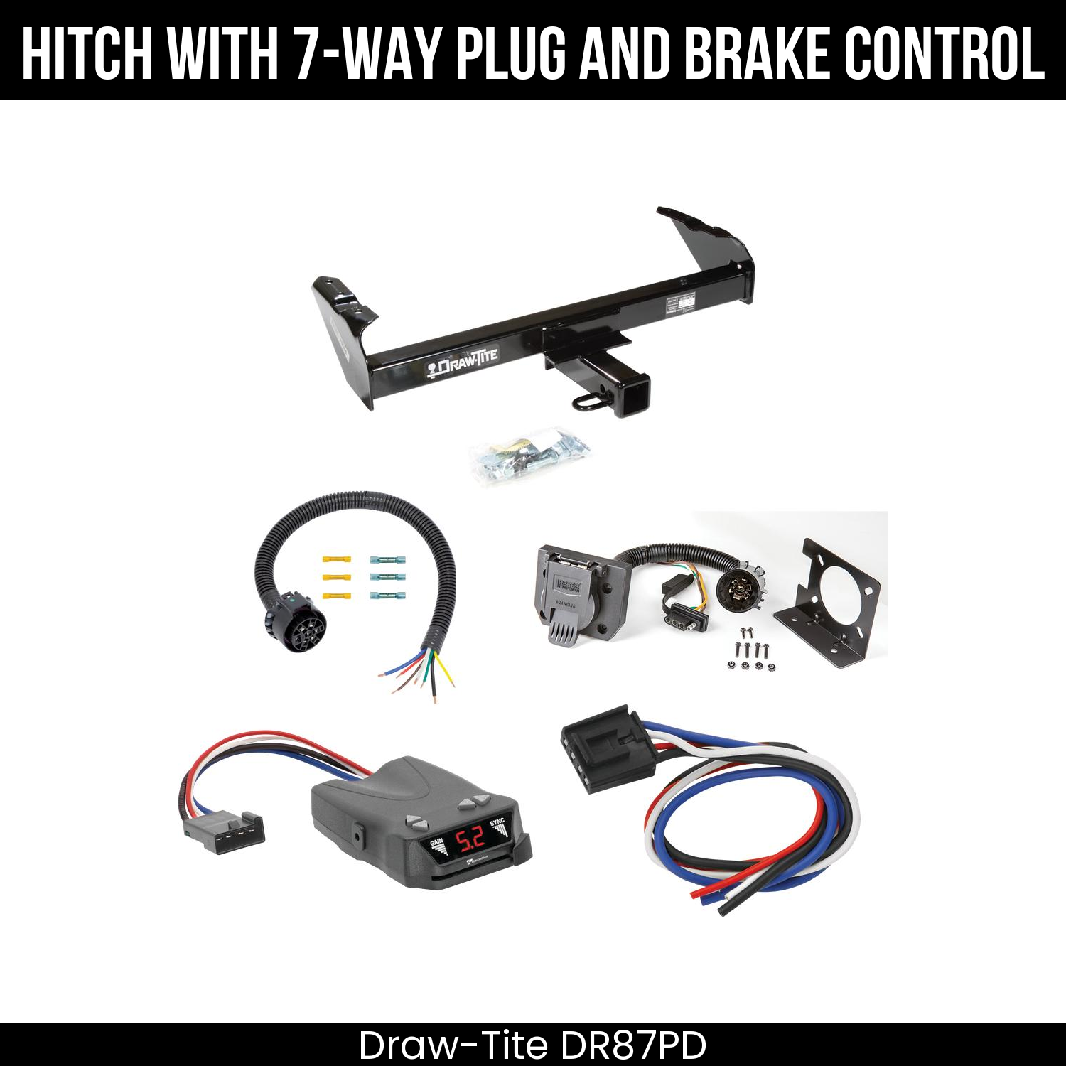 Trailer Hitch , 7-Way , Tekonsha Brakeman IV Brake Control