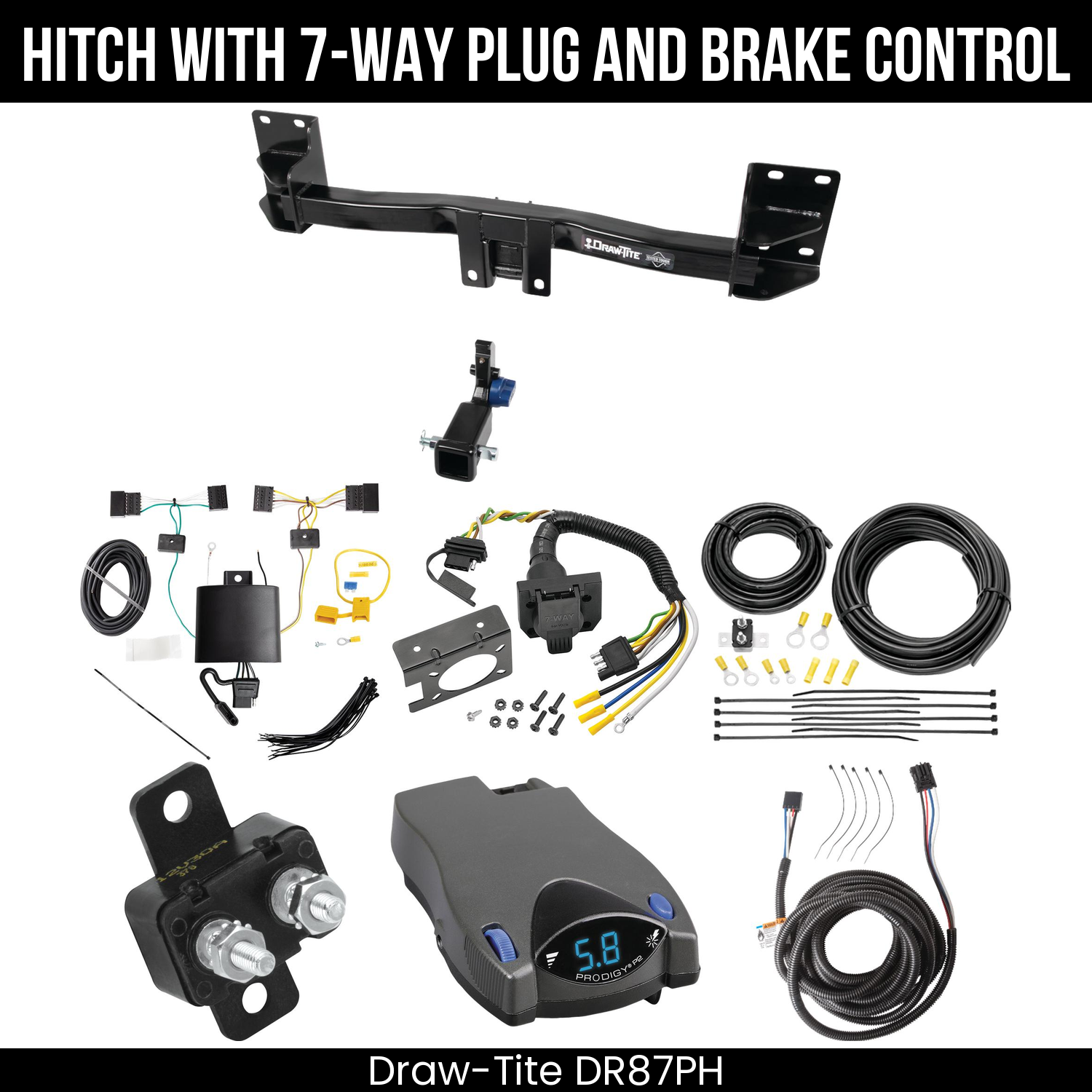 Trailer Hitch , 7-Way , Tekonsha Prodigy P2 Brake Control