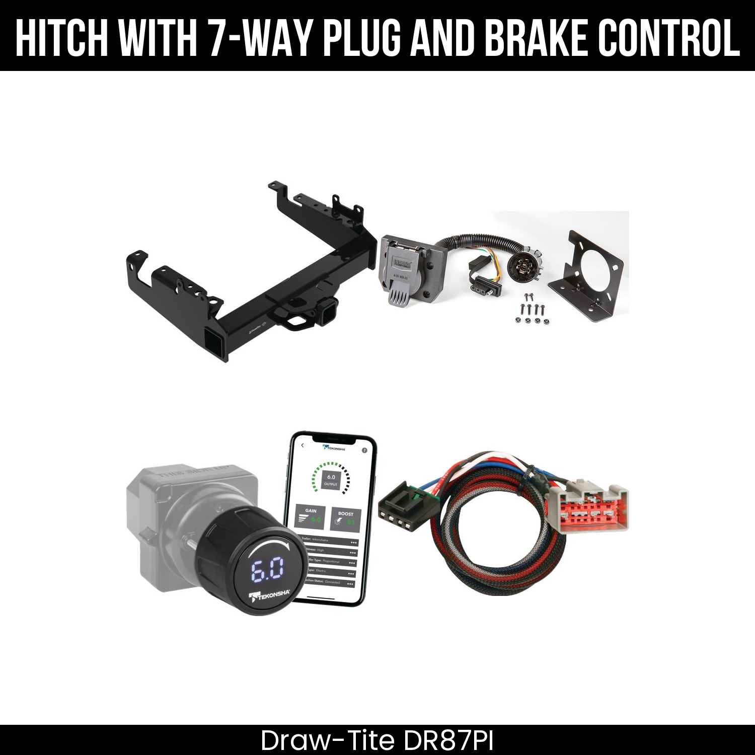 Draw Tite DR87PI Hitch With 7 Way Plug And Brake Control Bundle Featureimg