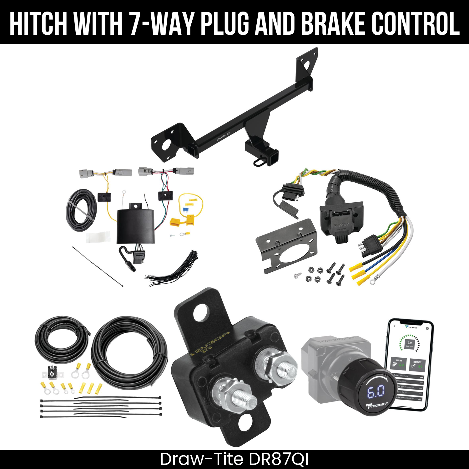 Draw Tite DR87QI Hitch With 7 Way Plug And Brake Control Bundle Featureimg