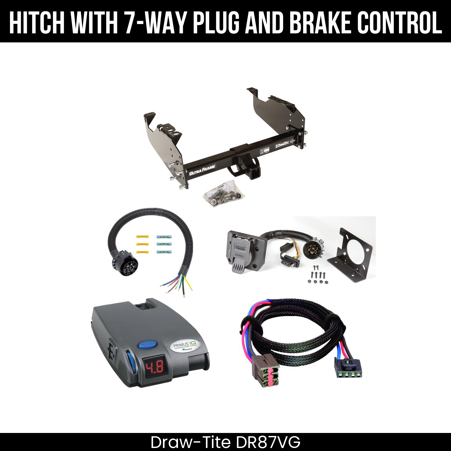 Trailer Hitch , 7-Way , Tekonsha Primus IQ Brake Control