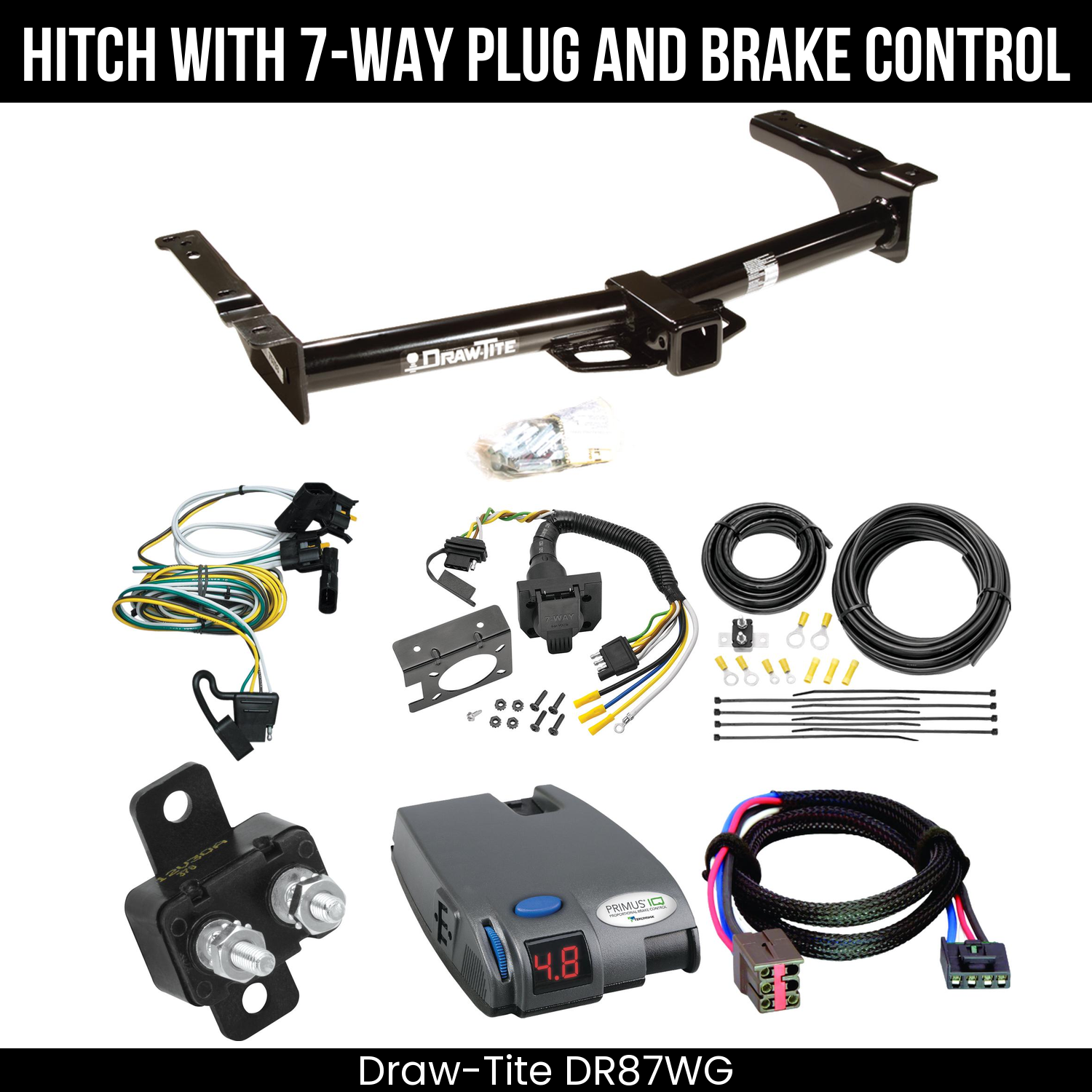 Trailer Hitch , 7-Way , Tekonsha Primus IQ Brake Control