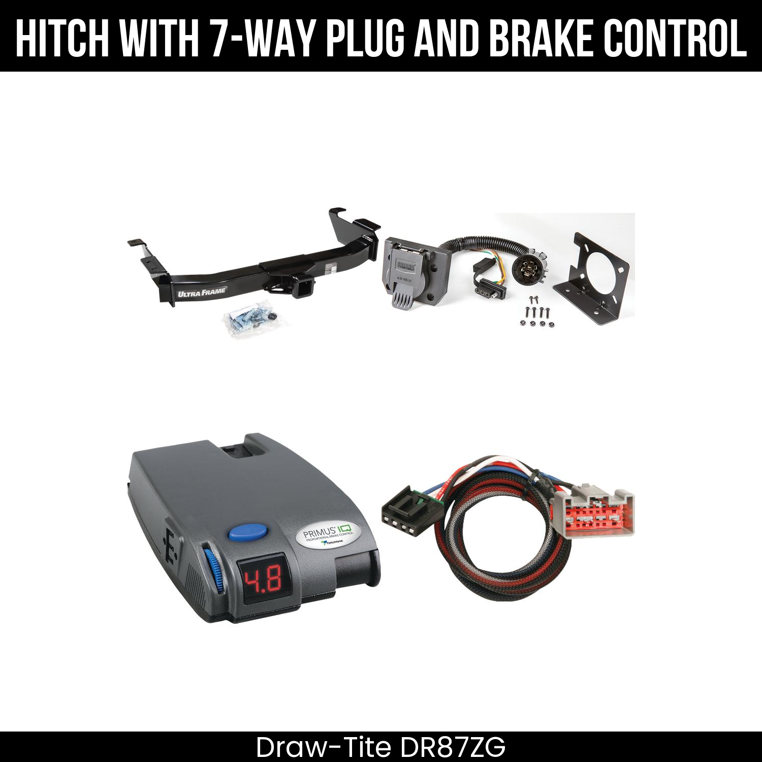 Trailer Hitch , 7-Way , Tekonsha Primus IQ Brake Control
