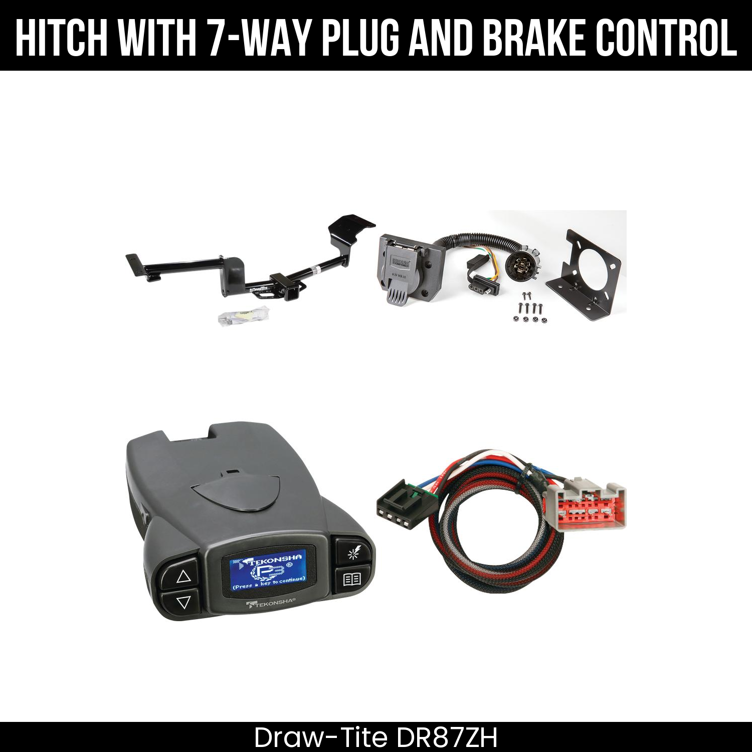 Trailer Hitch , 7-Way , Tekonsha Prodigy P3 Brake Control