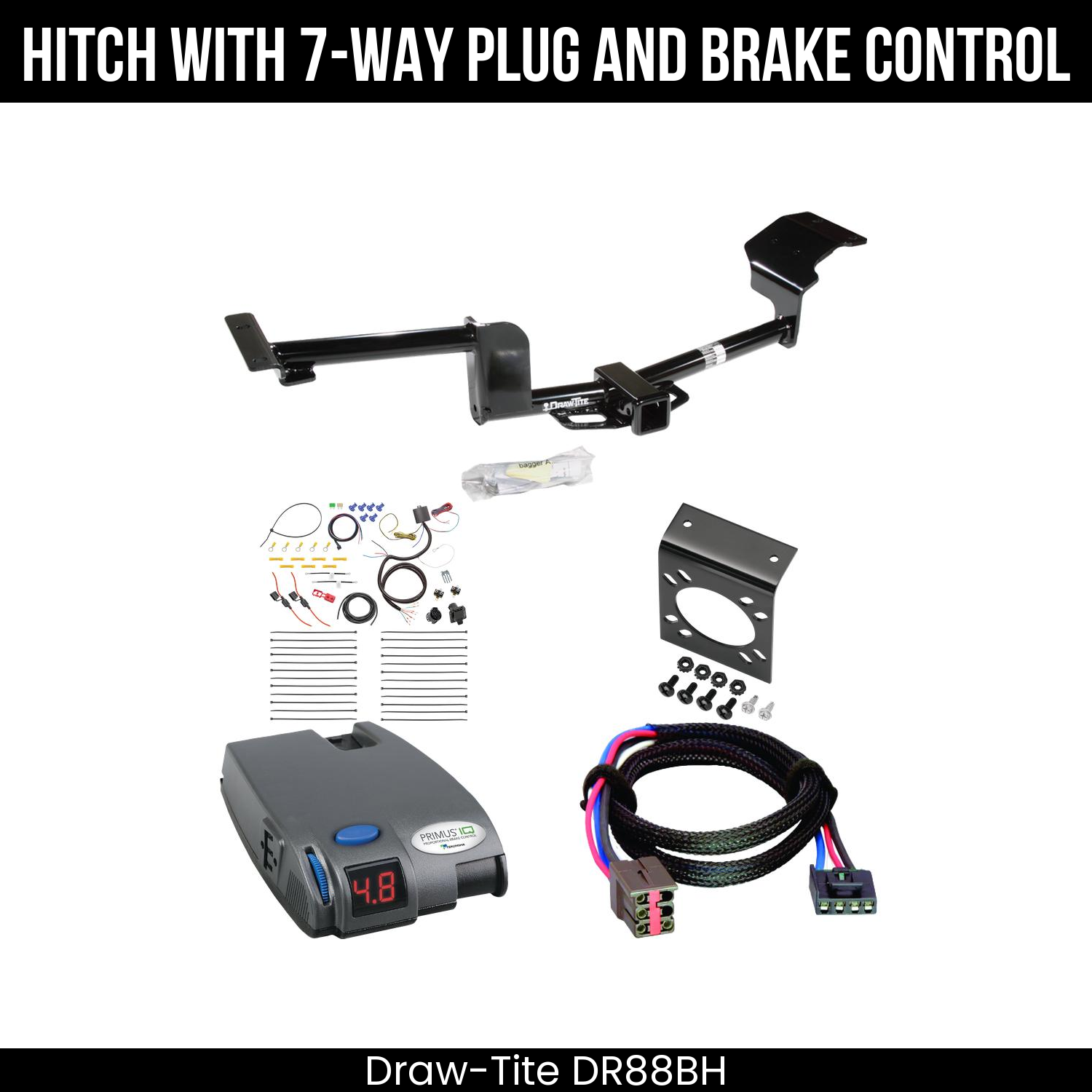 Trailer Hitch , 7-Way , Tekonsha Primus IQ Brake Control