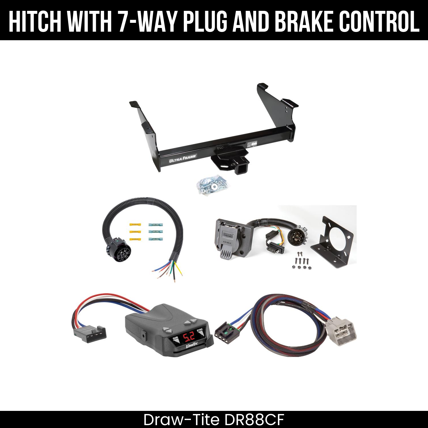 Trailer Hitch , 7-Way , Draw-Tite Activator IV Brake Control
