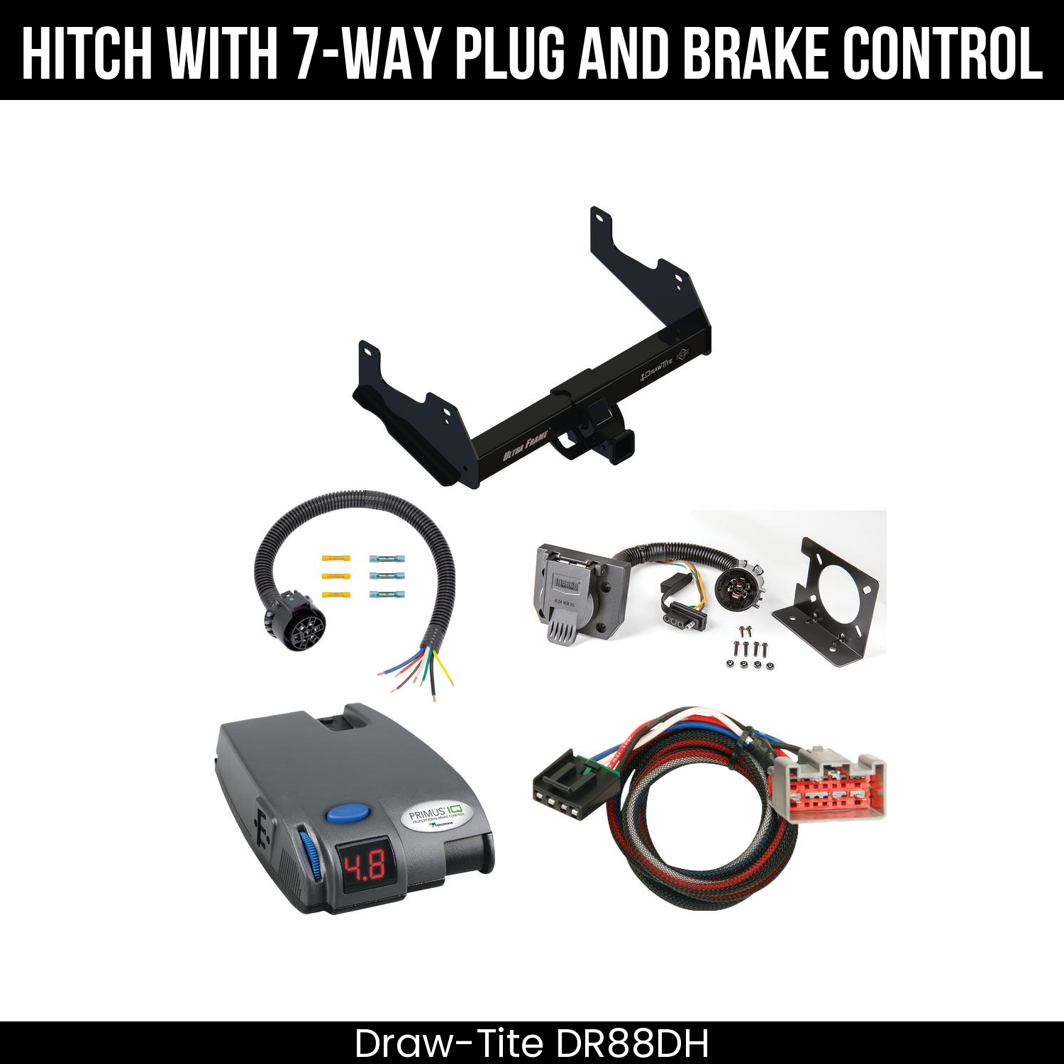 Trailer Hitch , 7-Way , Tekonsha Primus IQ Brake Control