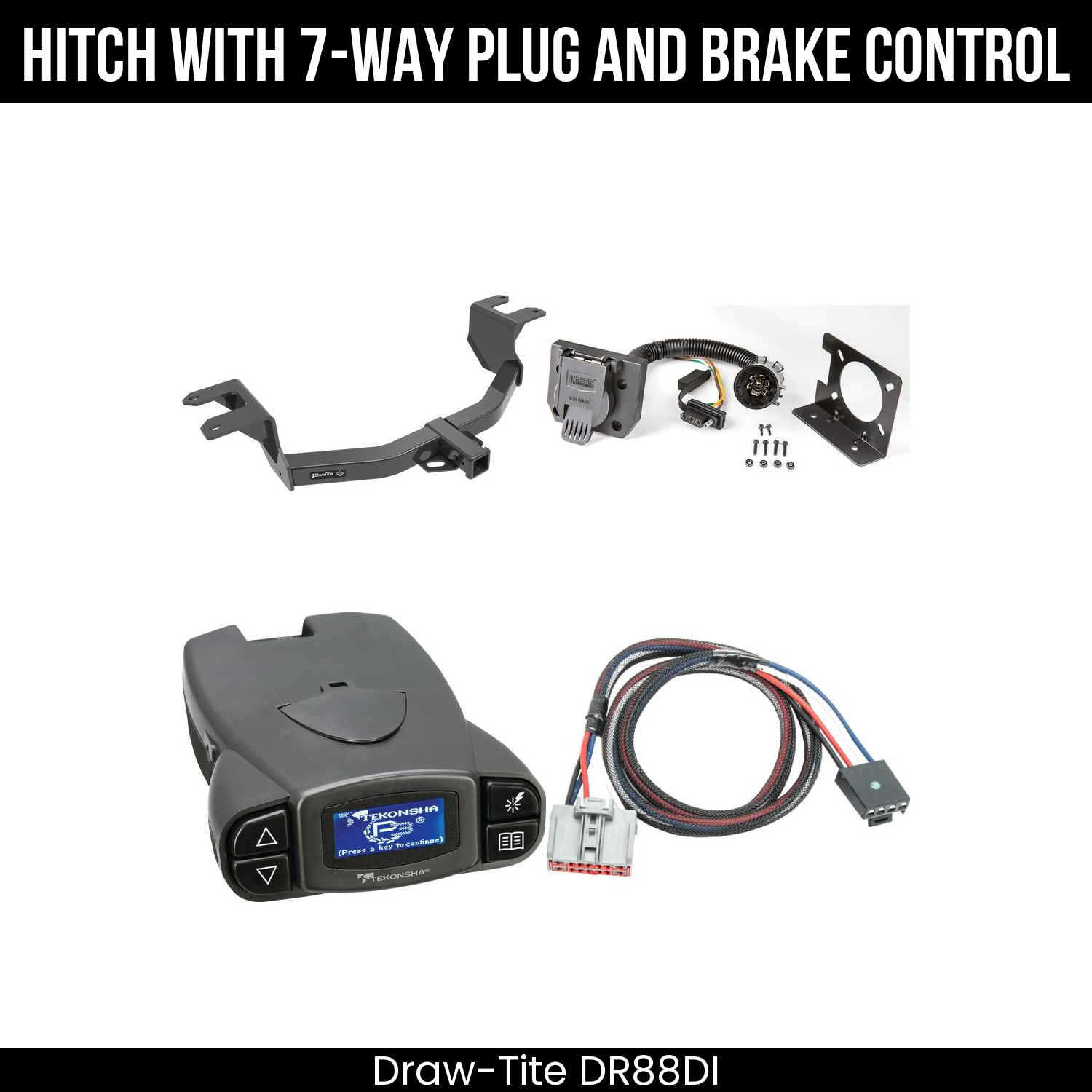 Trailer Hitch , 7-Way , Tekonsha Prodigy P3 Brake Control