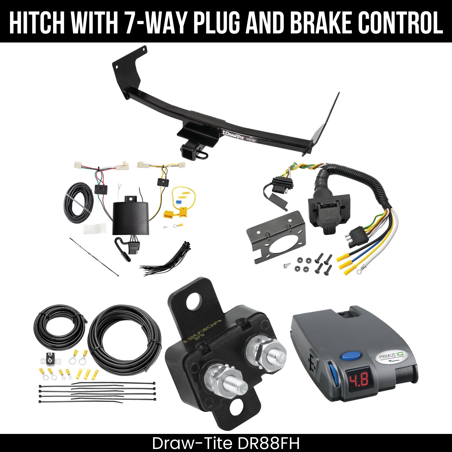 Trailer Hitch , 7-Way , Tekonsha Primus IQ Brake Control