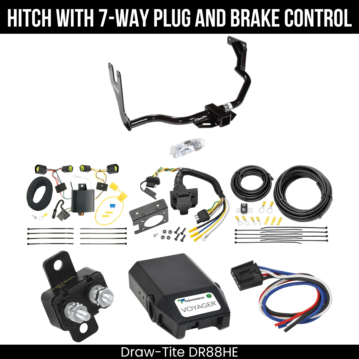 Trailer Hitch , 7-Way , Tekonsha Voyager Brake Control