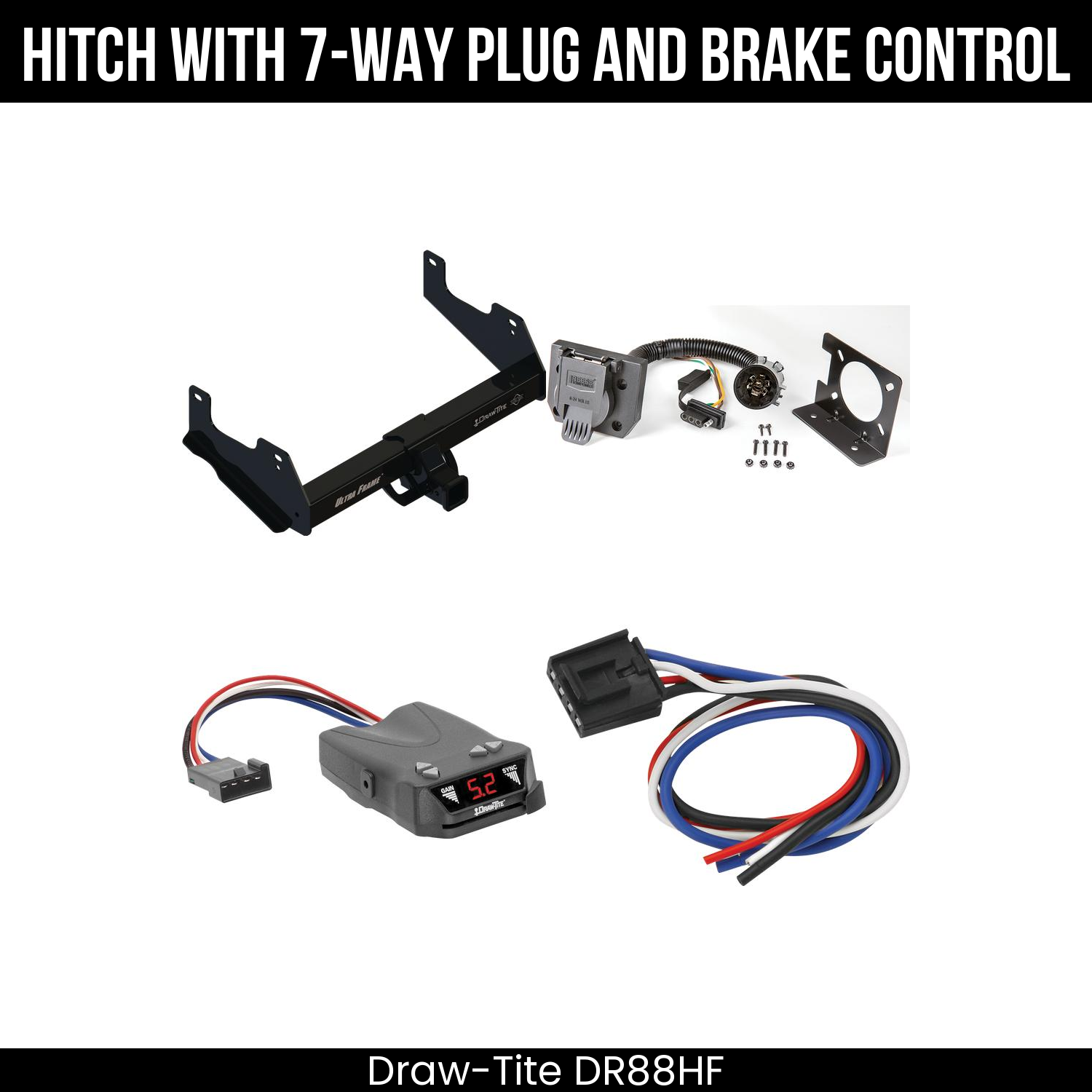 Trailer Hitch , 7-Way , Draw-Tite Activator IV Brake Control