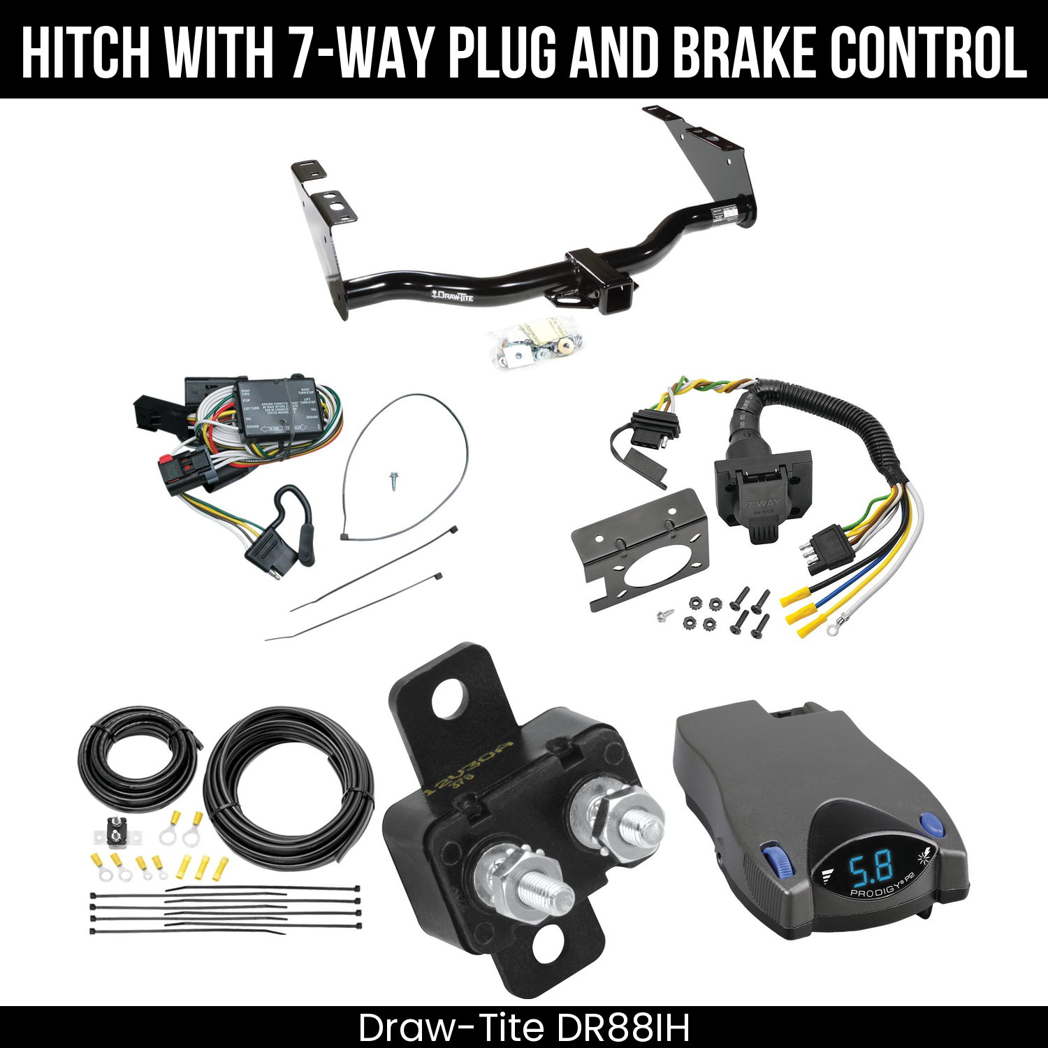 Trailer Hitch , 7-Way , Tekonsha Prodigy P2 Brake Control