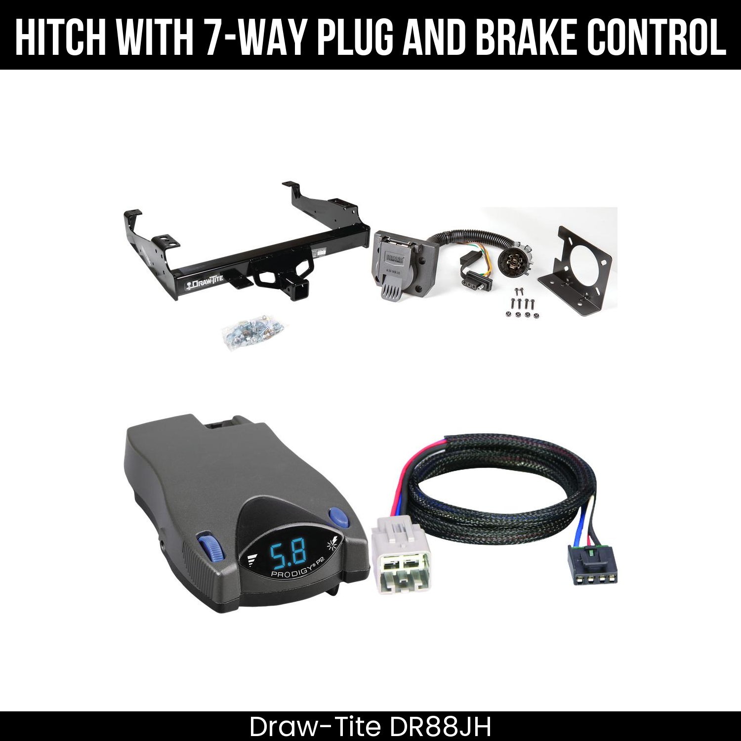 Trailer Hitch , 7-Way , Tekonsha Prodigy P2 Brake Control