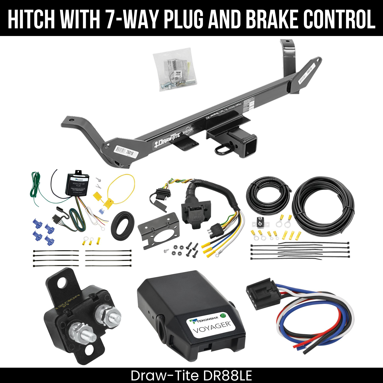 Trailer Hitch , 7-Way , Tekonsha Voyager Brake Control