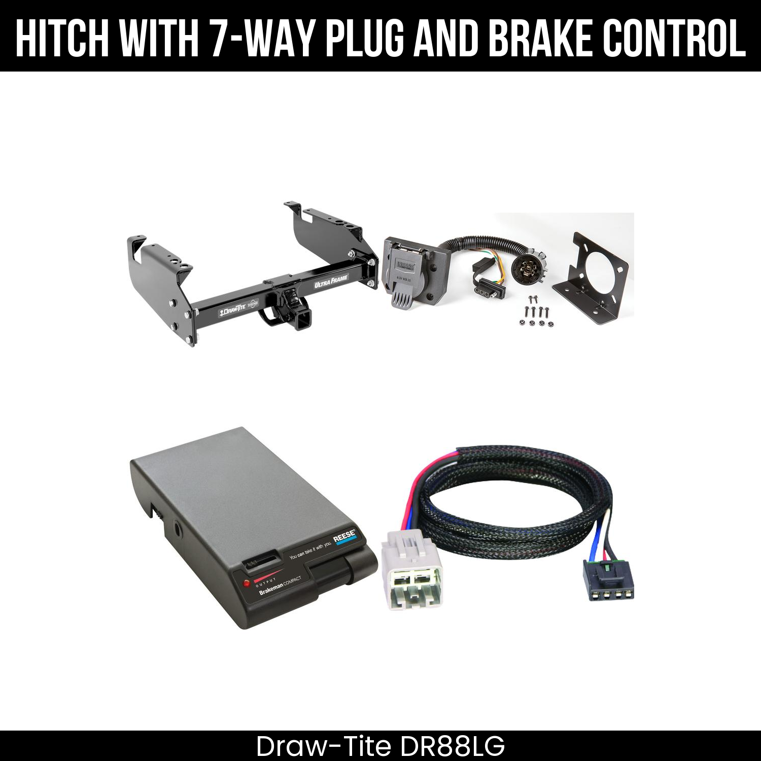 Trailer Hitch , 7-Way , Reese Brakeman Brake Control