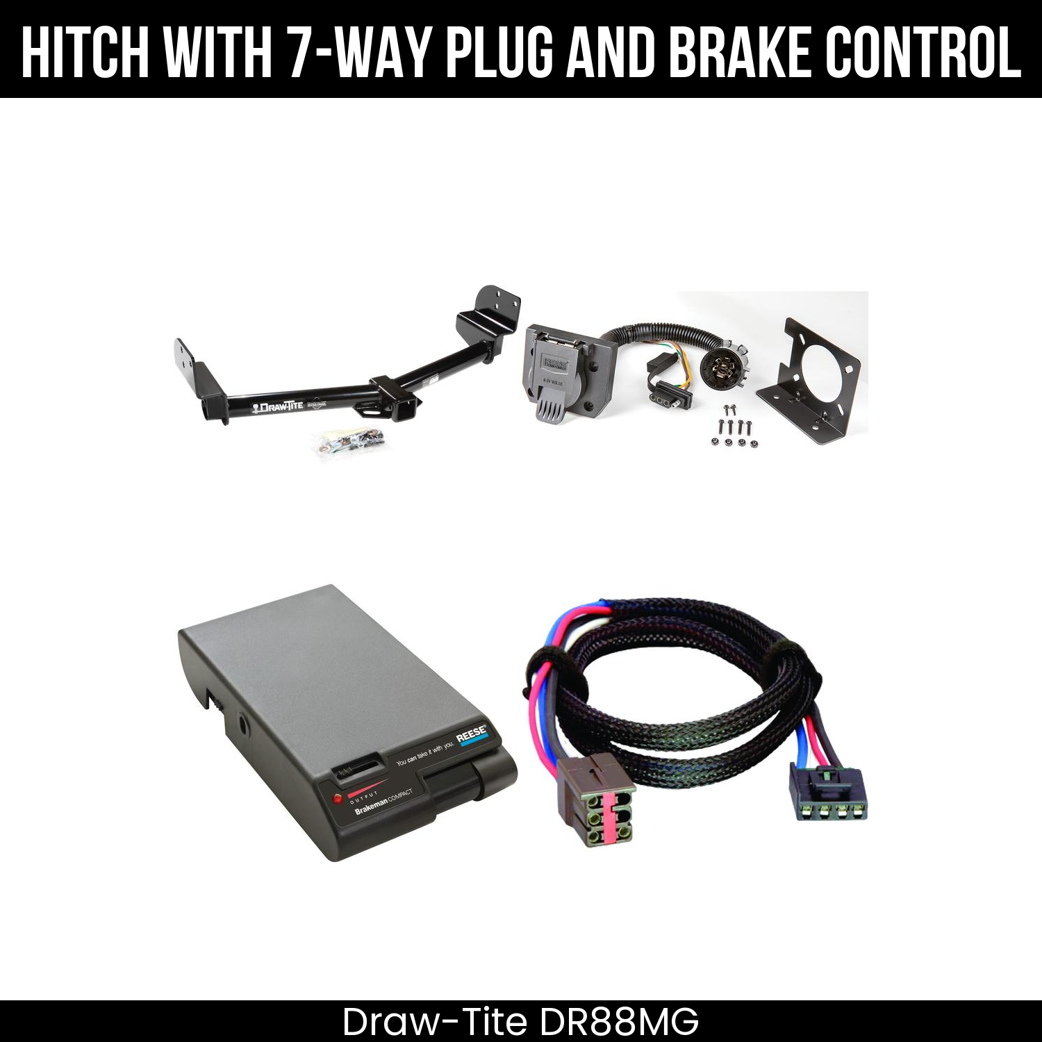 Trailer Hitch , 7-Way , Reese Brakeman Brake Control