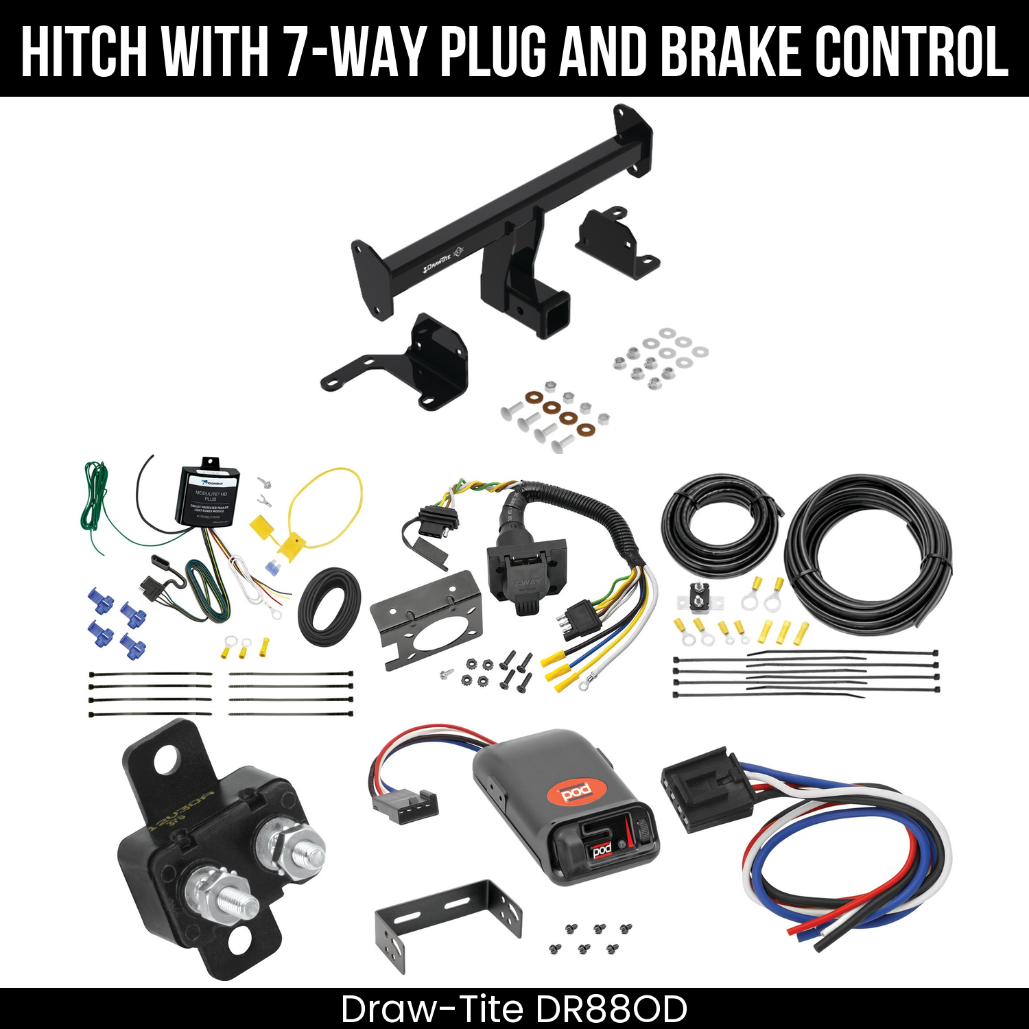 Trailer Hitch , 7-Way , Pro Series POD Brake Control