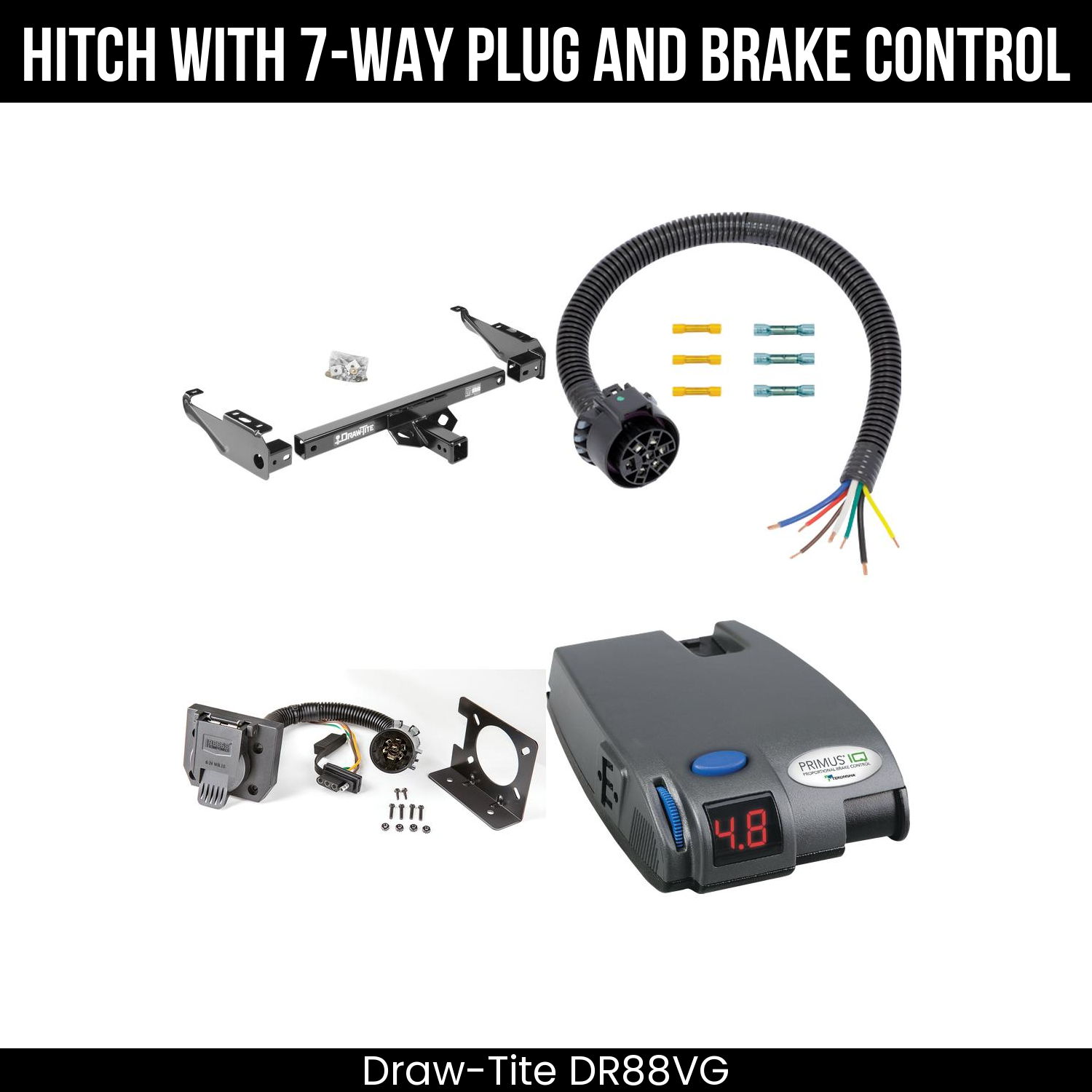 Trailer Hitch , 7-Way , Tekonsha Primus IQ Brake Control