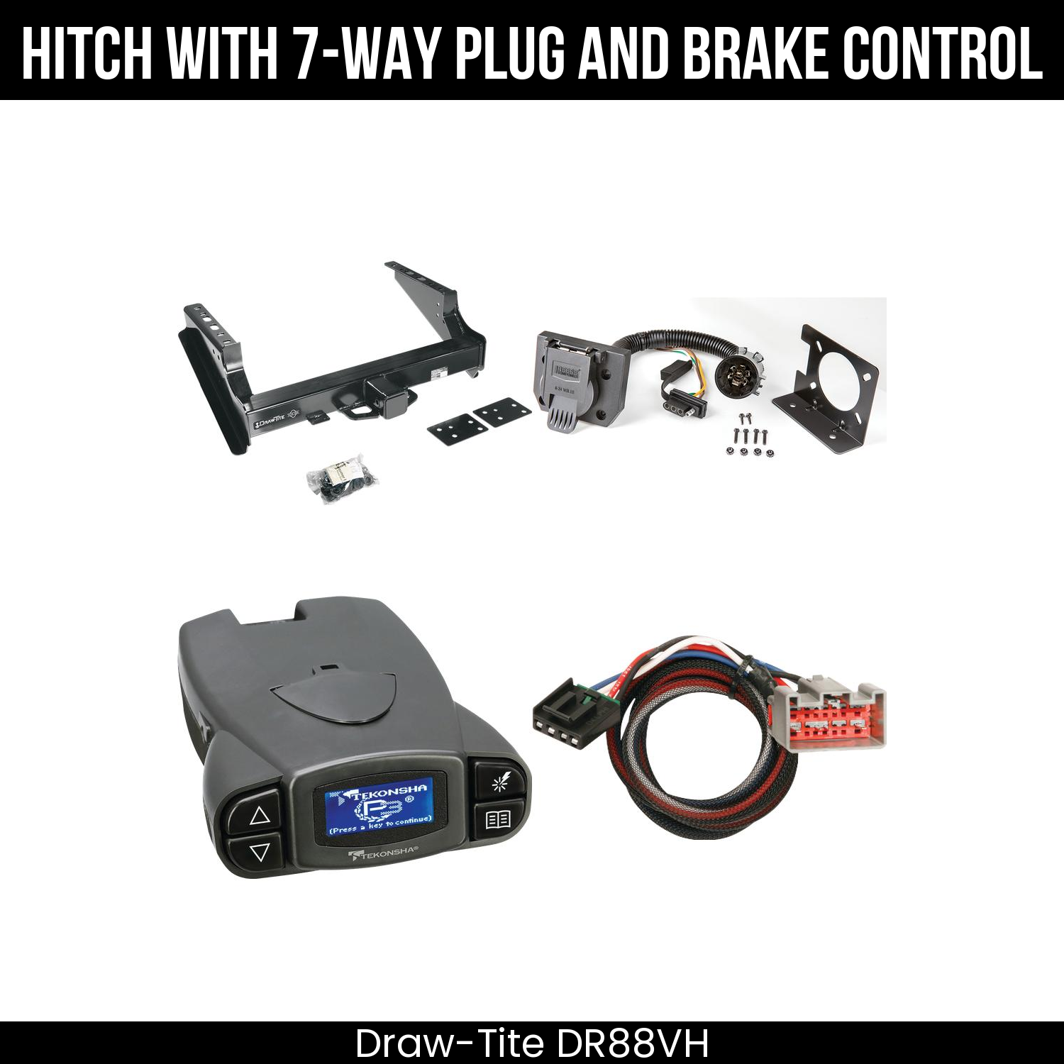 Trailer Hitch , 7-Way , Tekonsha Prodigy P3 Brake Control