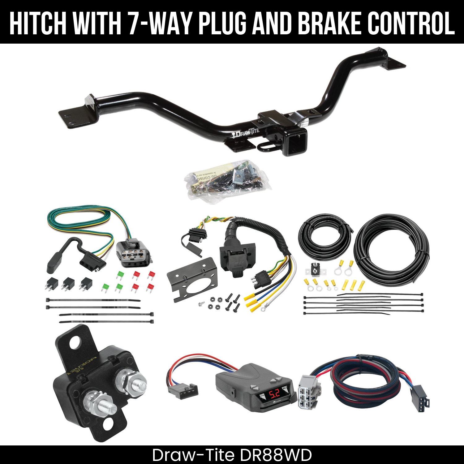 Trailer Hitch , 7-Way , Tekonsha Brakeman IV Brake Control
