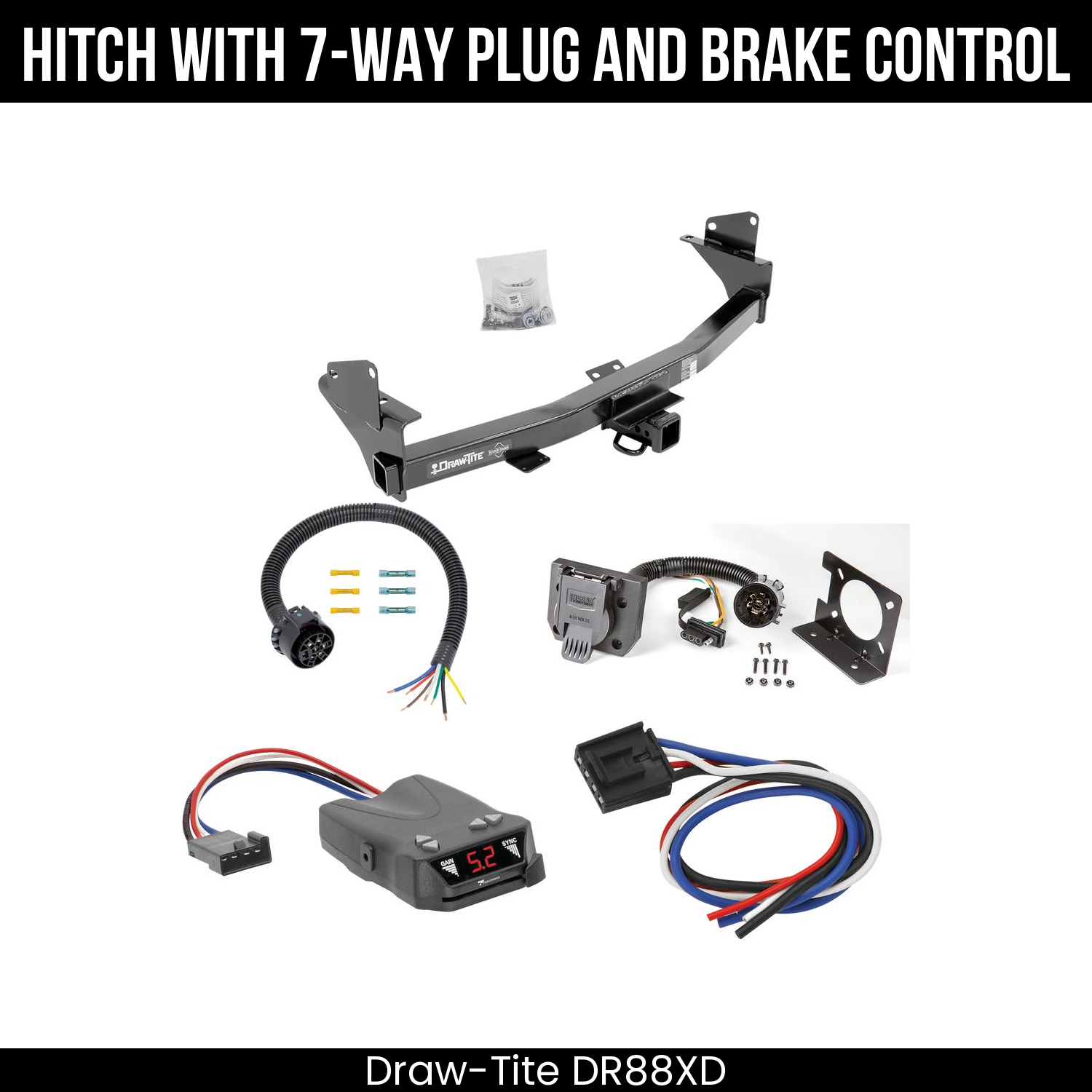 Trailer Hitch , 7-Way , Tekonsha Brakeman IV Brake Control