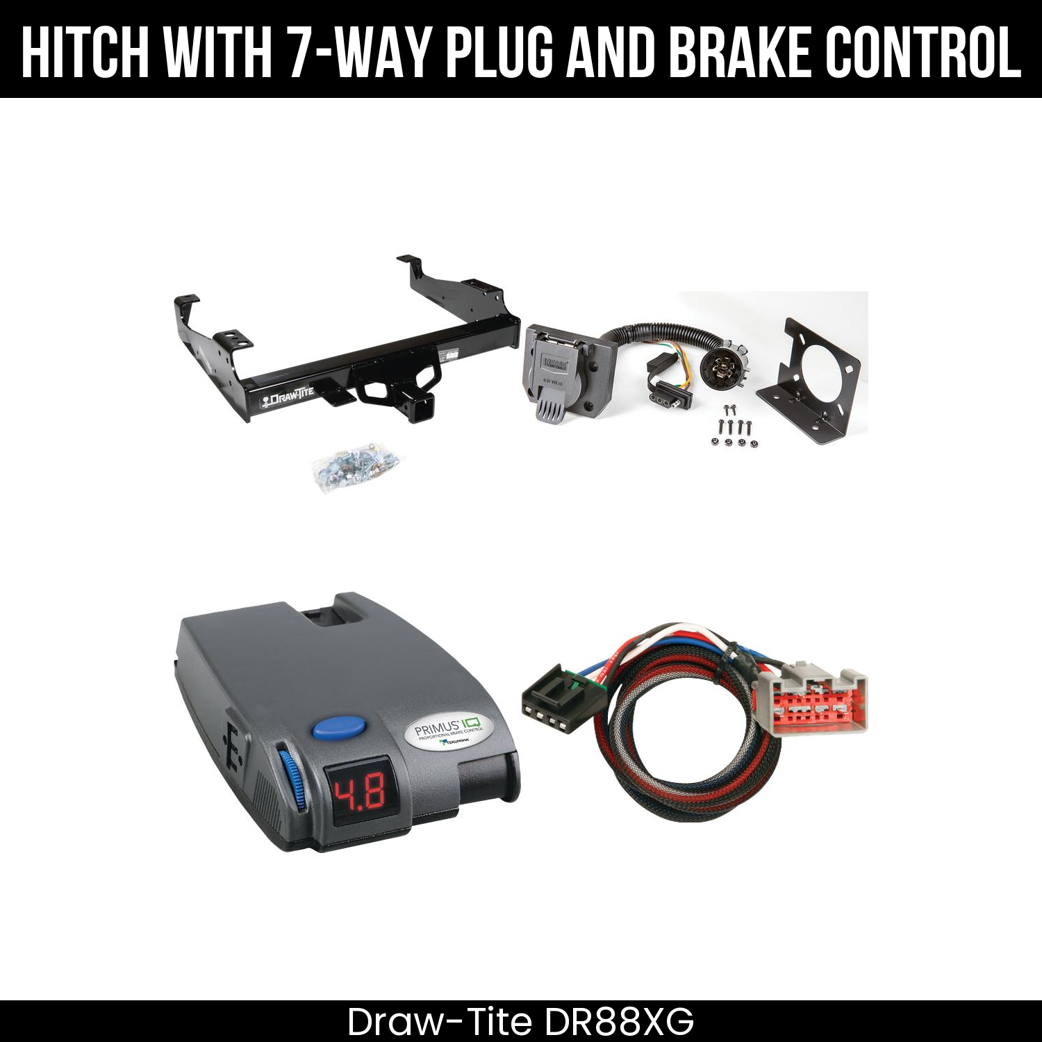 Trailer Hitch , 7-Way , Tekonsha Primus IQ Brake Control