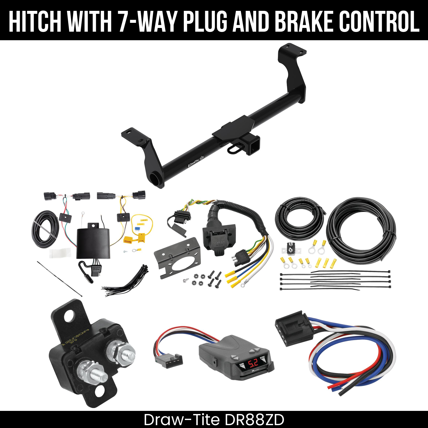Trailer Hitch , 7-Way , Tekonsha Brakeman IV Brake Control